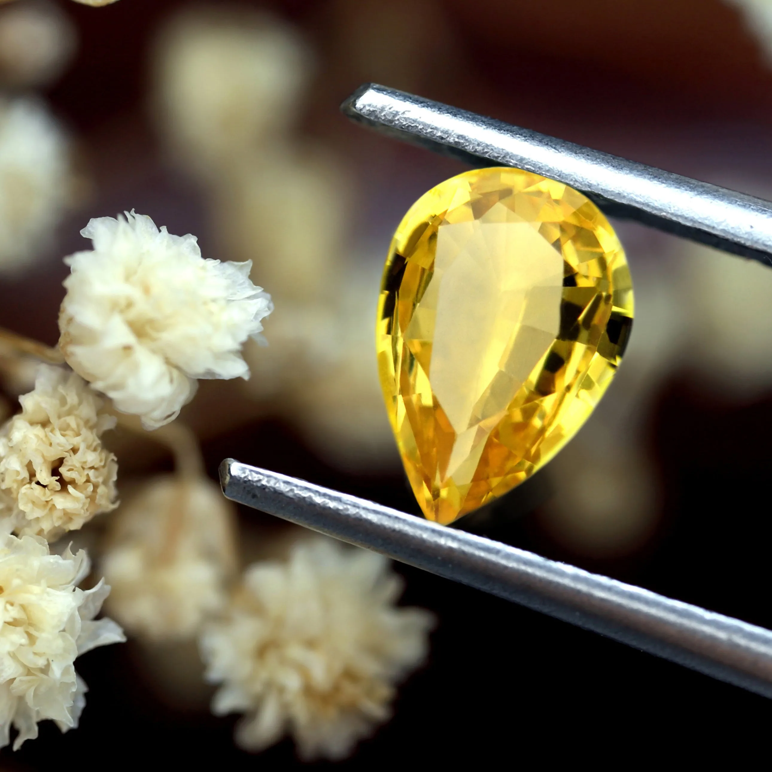 0.64ct Certified Natural Yellow Sapphire
