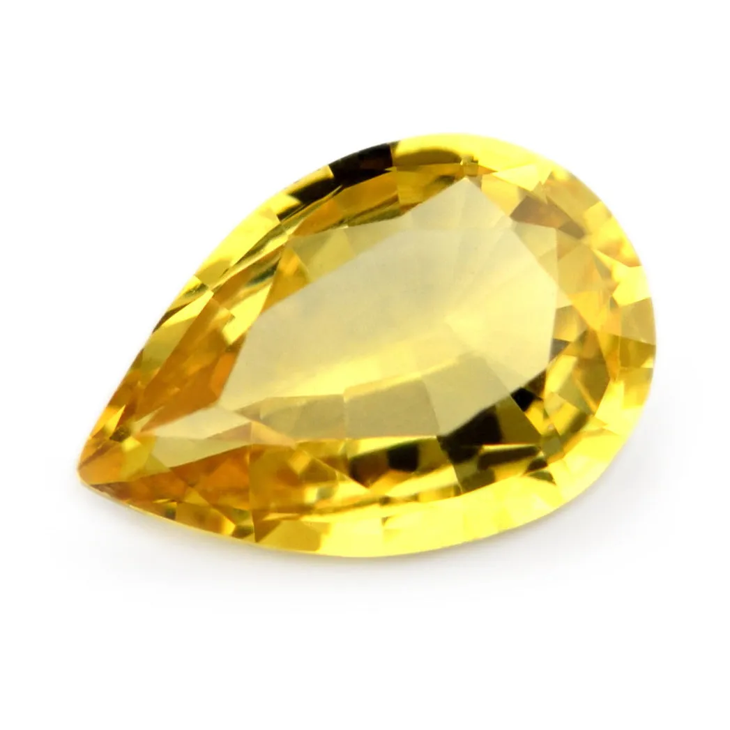 0.64ct Certified Natural Yellow Sapphire