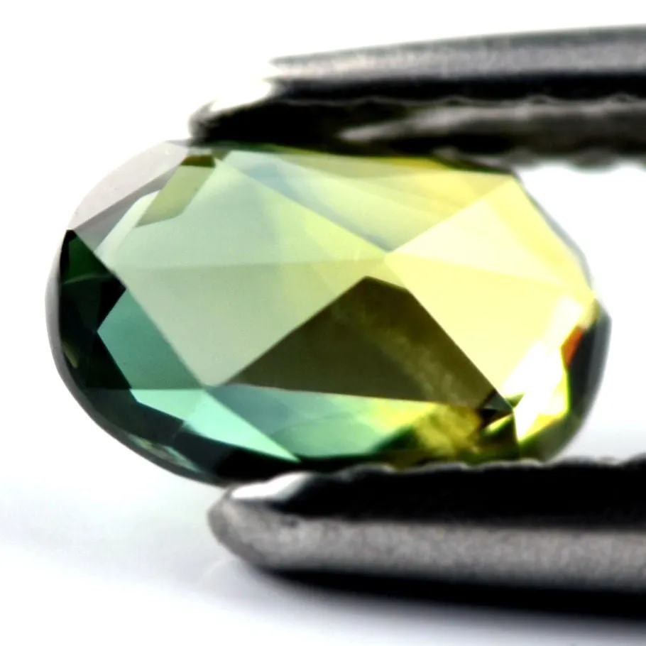 0.65 ct Certified Natural Bicolor Sapphire