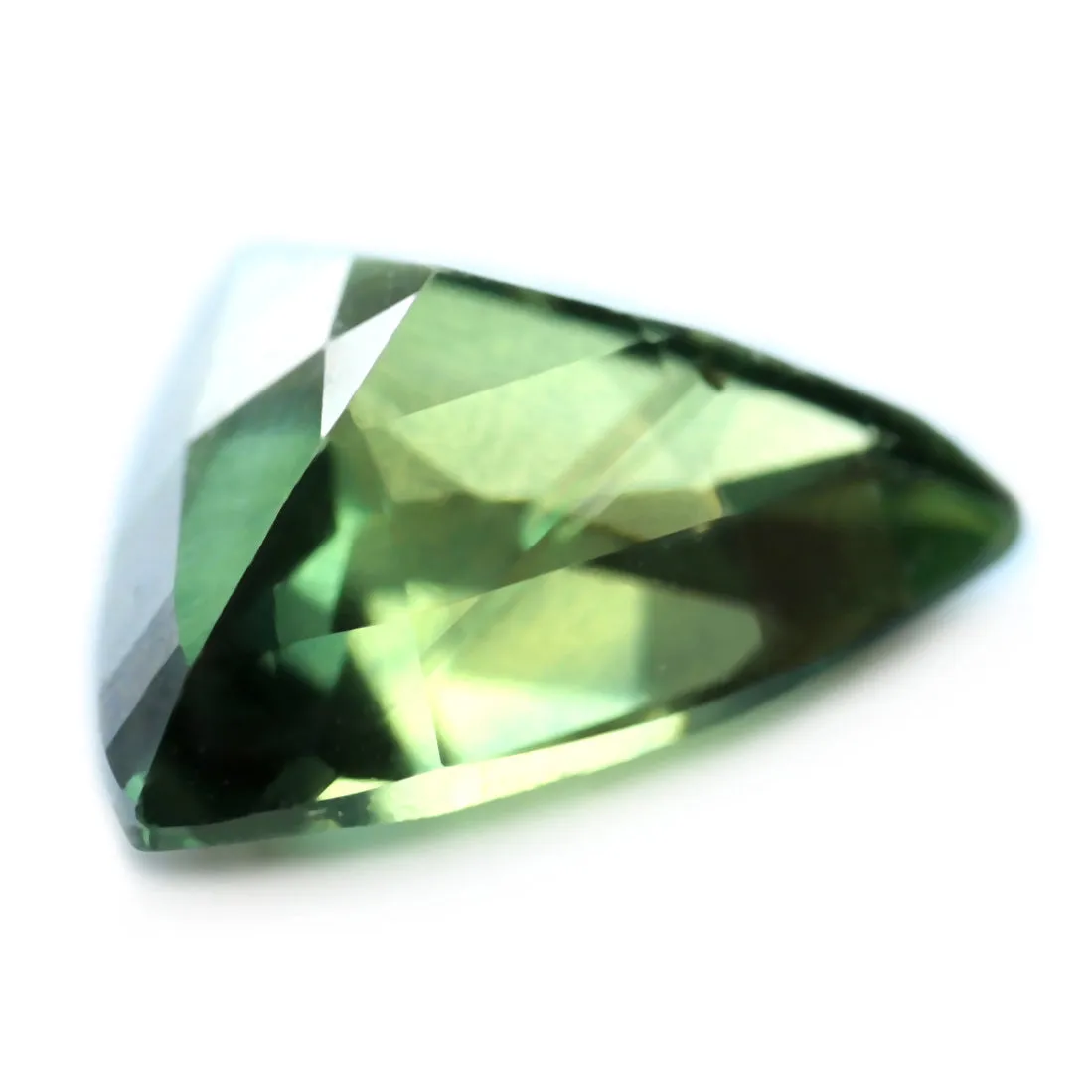 0.65ct Certified Natural Green Sapphire