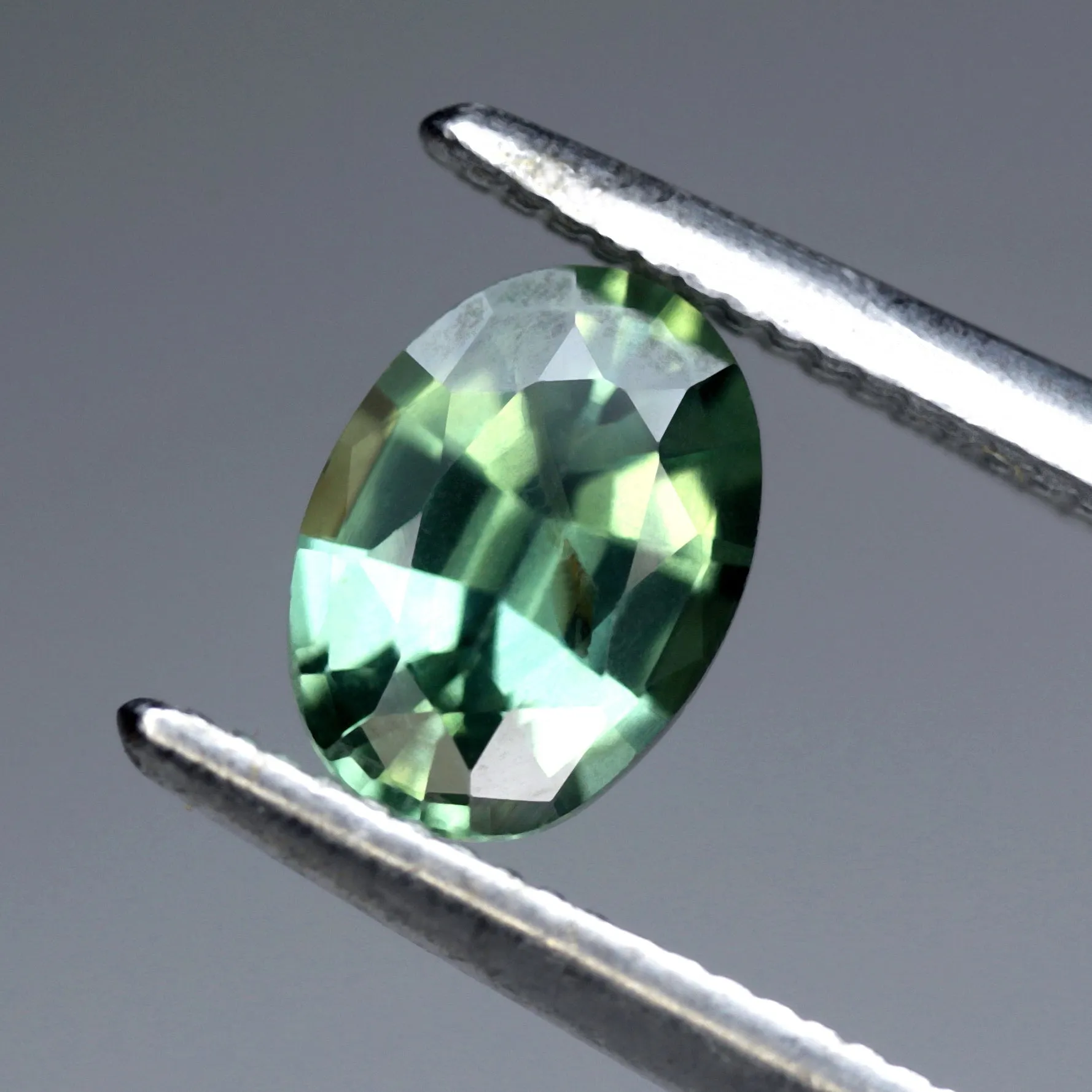 0.65ct Certified Natural Green Sapphire