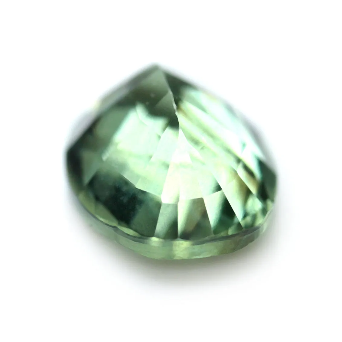 0.65ct Certified Natural Green Sapphire