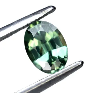 0.65ct Certified Natural Green Sapphire