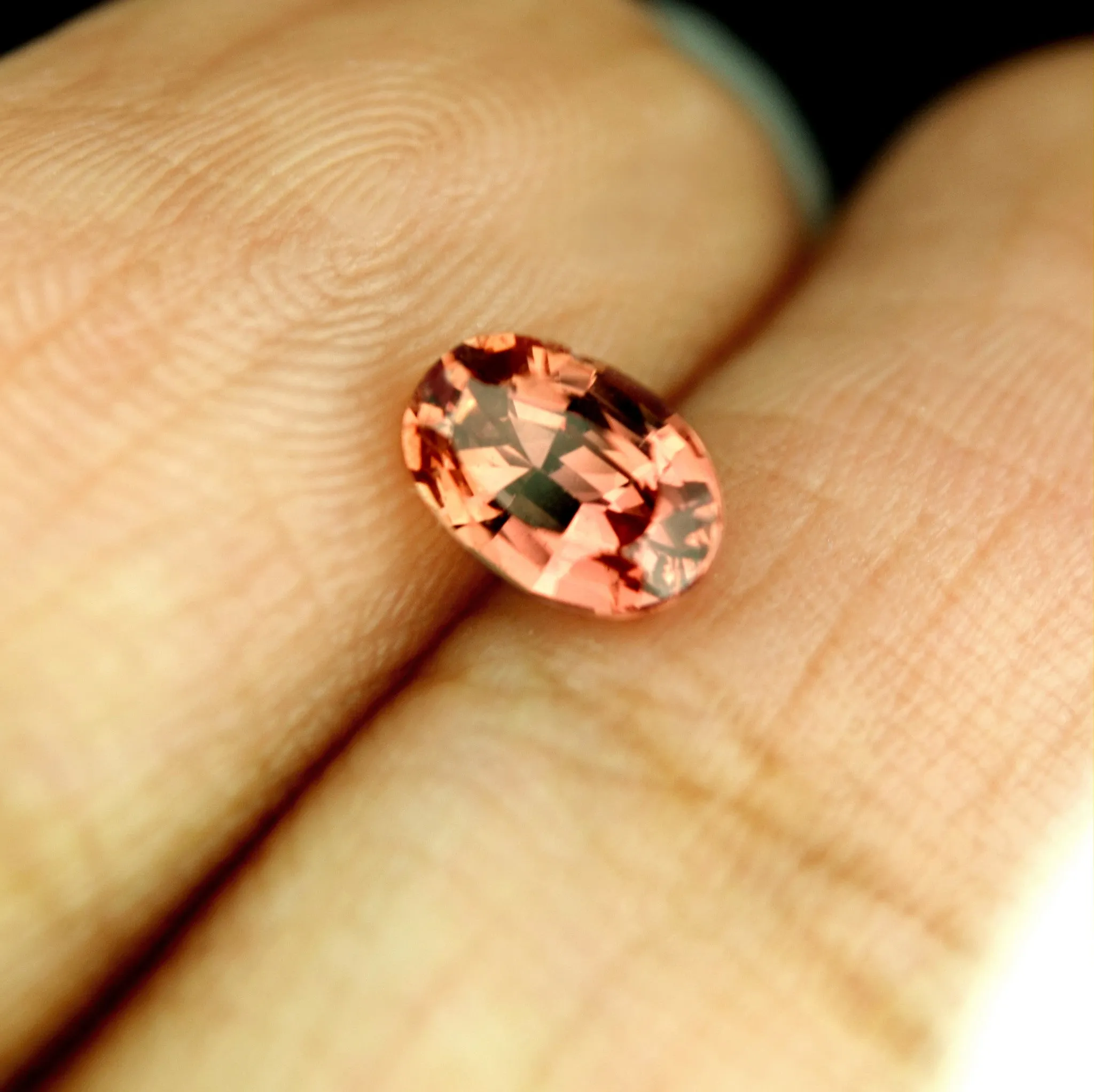 0.66ct Certified Natural Orange Sapphire
