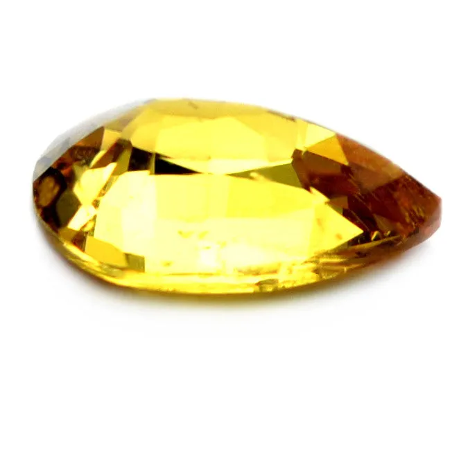 0.66ct Certified Natural Yellow Sapphire