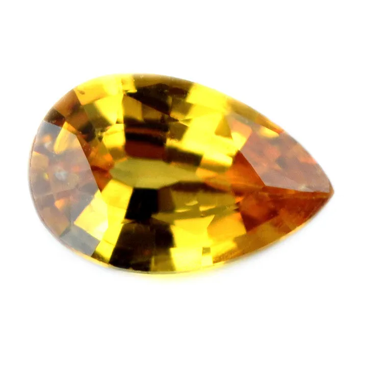 0.66ct Certified Natural Yellow Sapphire