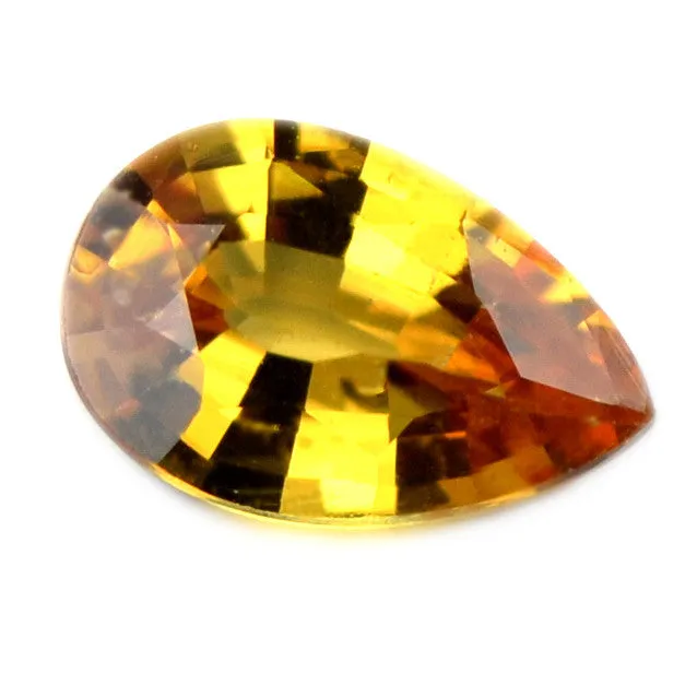 0.66ct Certified Natural Yellow Sapphire