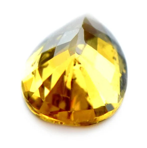 0.66ct Certified Natural Yellow Sapphire