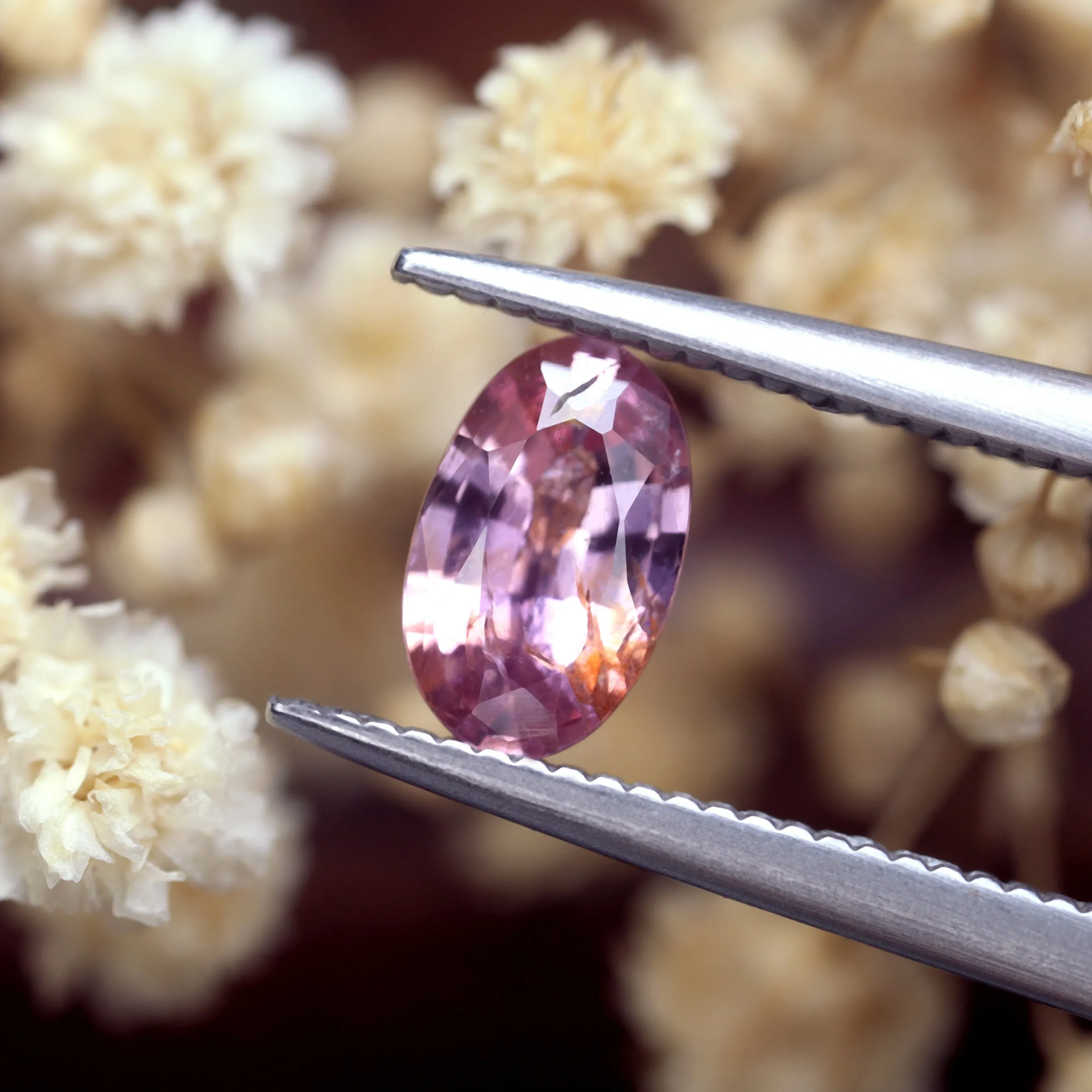0.67ct Certified Natural Peach Sapphire