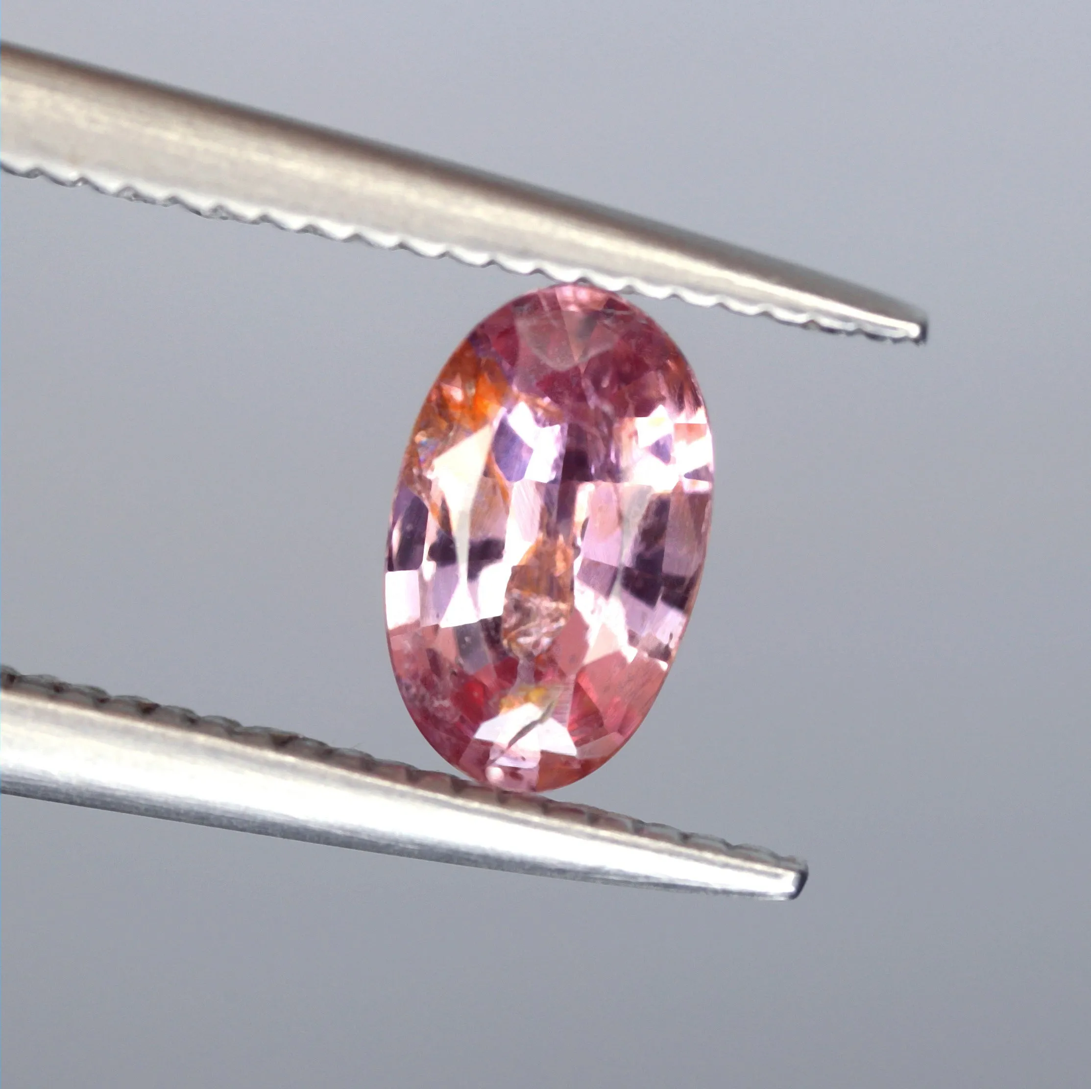 0.67ct Certified Natural Peach Sapphire