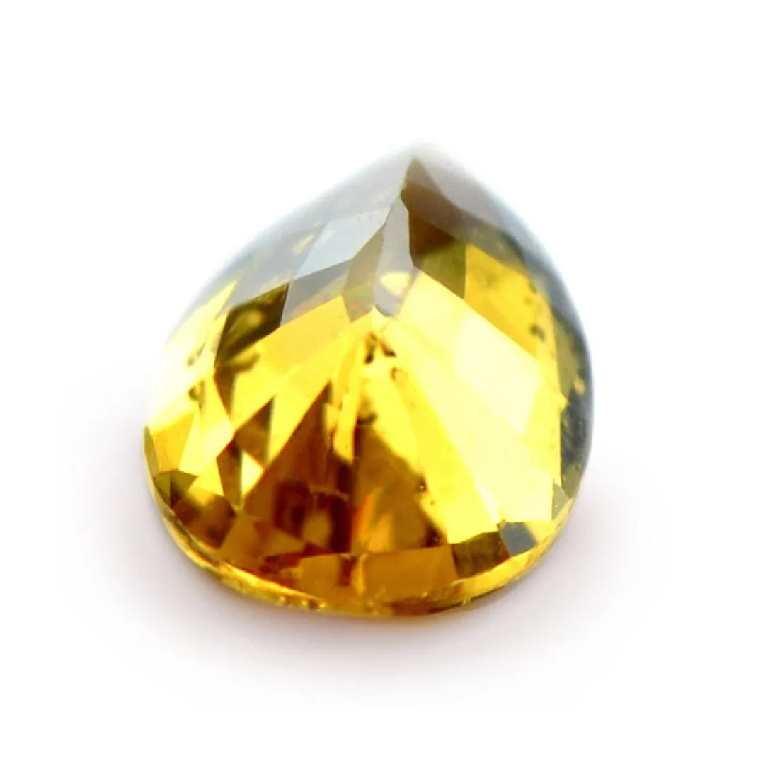 0.67ct Certified Natural Yellow Sapphire