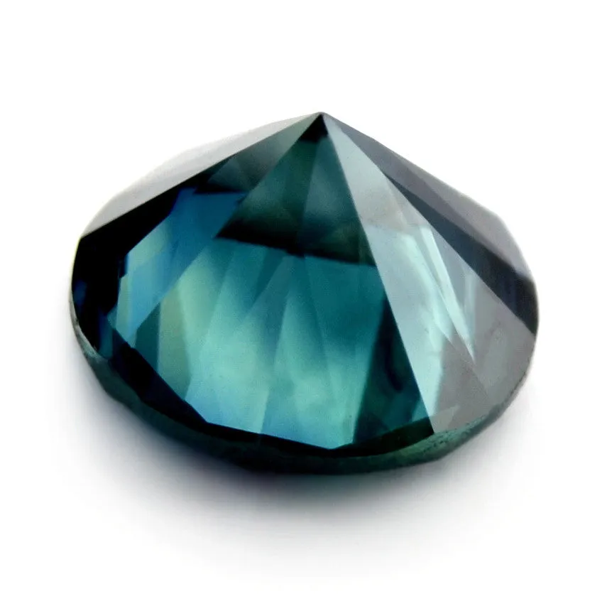 0.68 ct Certified Natural Teal Sapphire