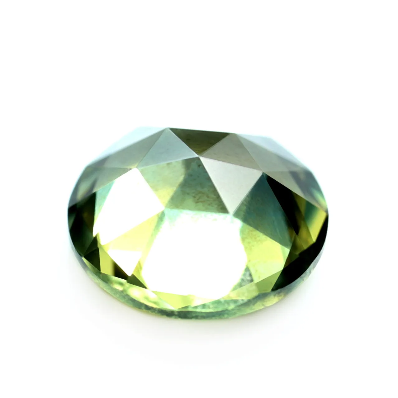 0.68ct Certified Natural Green Sapphire