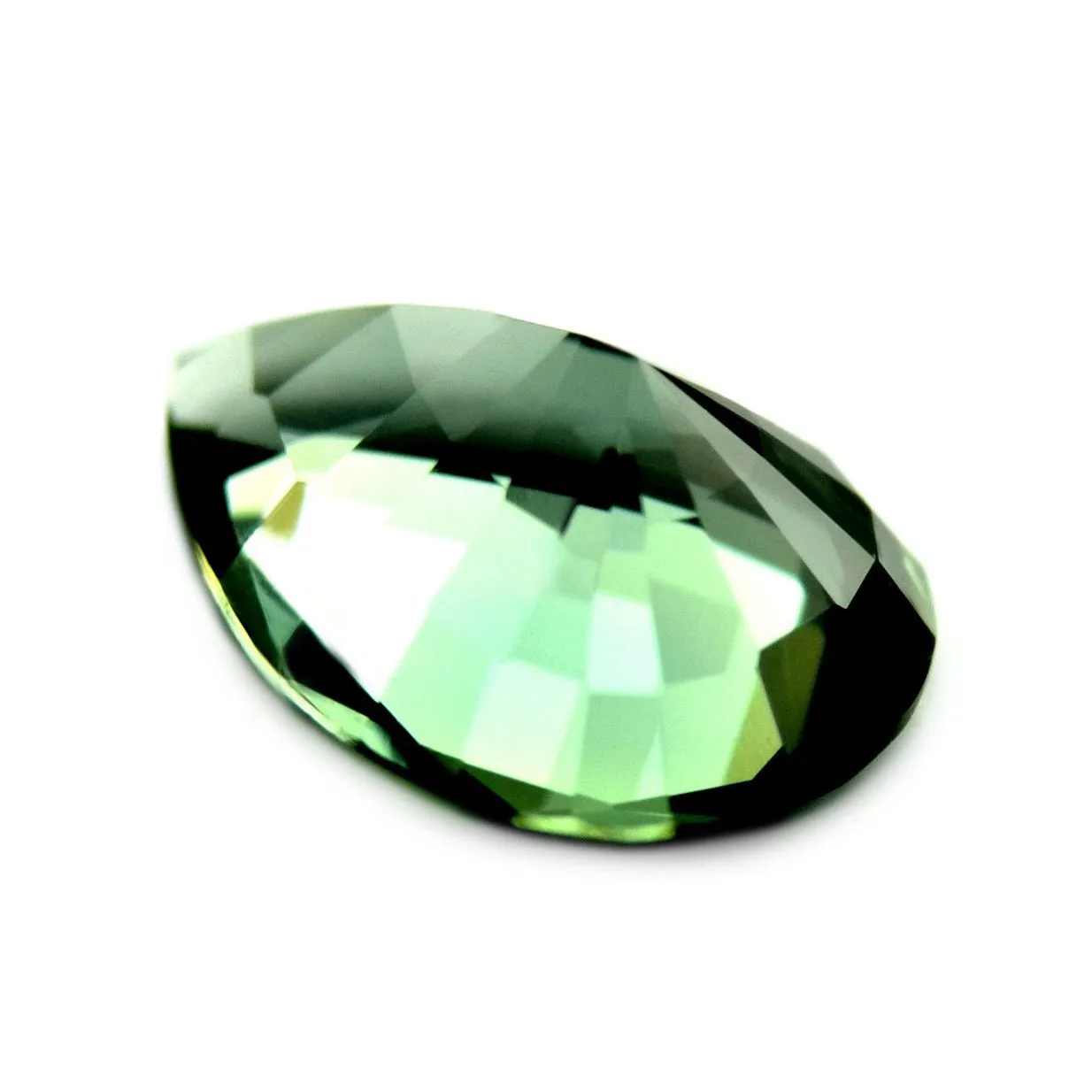 0.69ct Certified Natural Green Sapphire