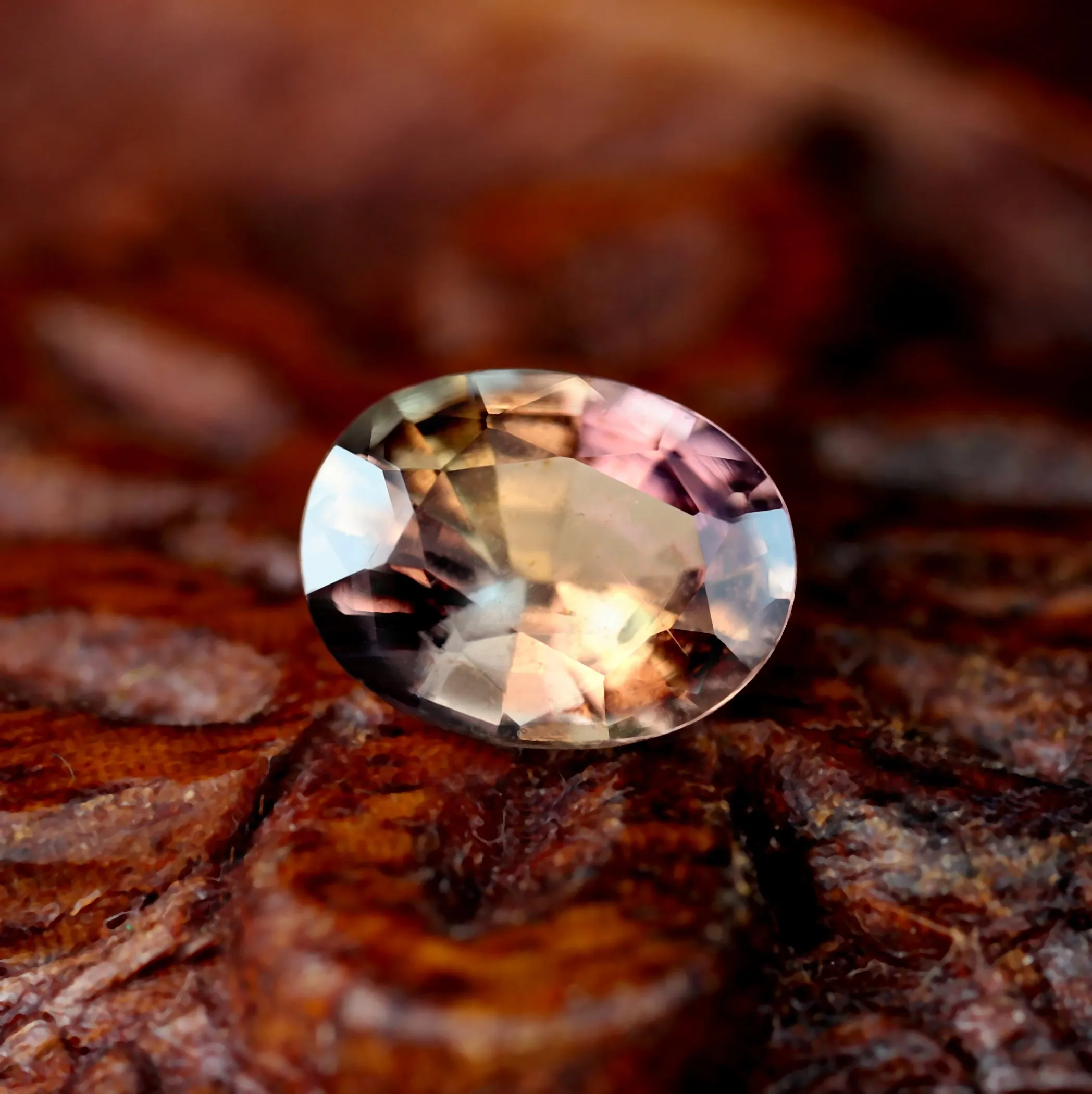 0.70ct Certified Natural Peach Sapphire