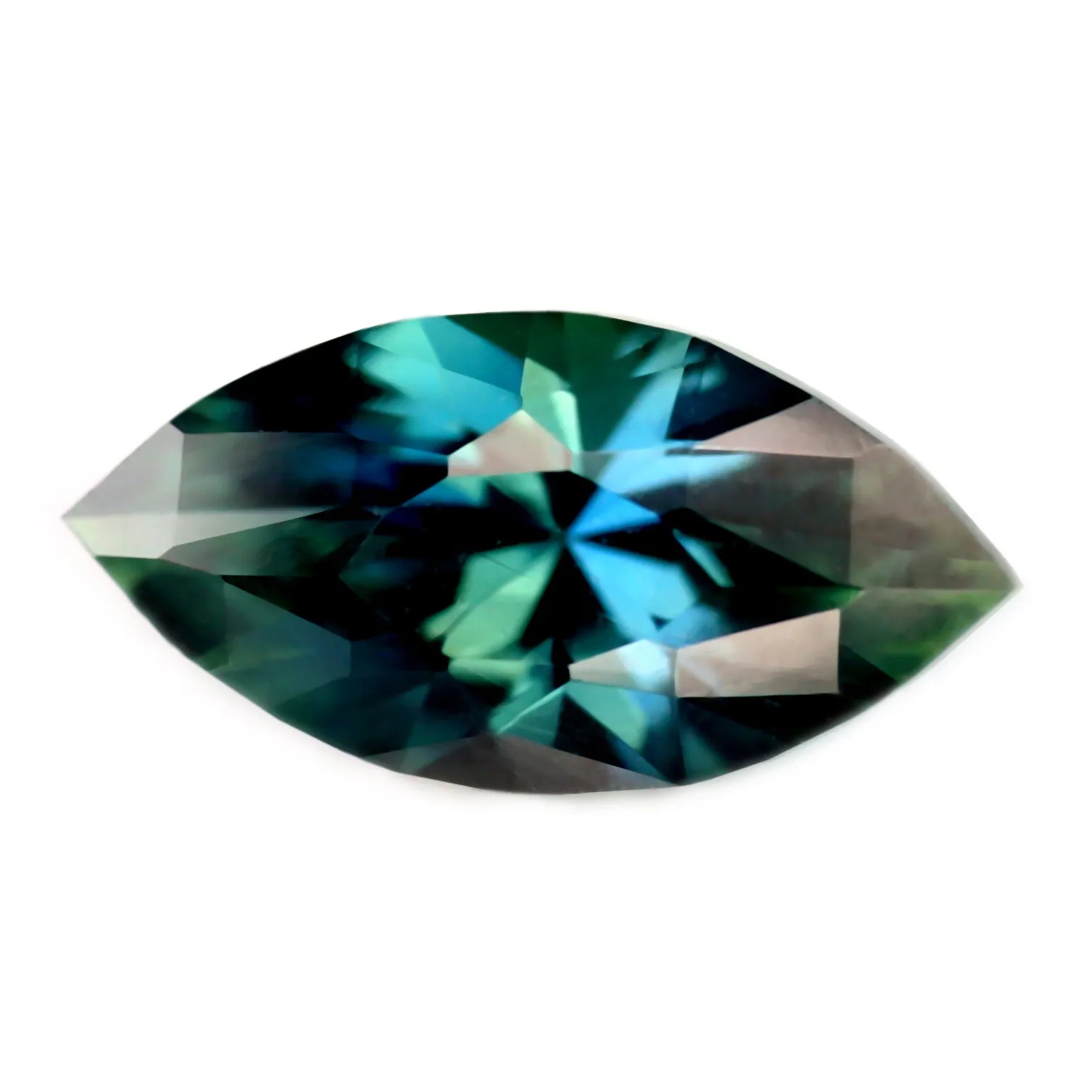 0.70ct Certified Natural Teal Sapphire