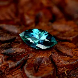 0.70ct Certified Natural Teal Sapphire