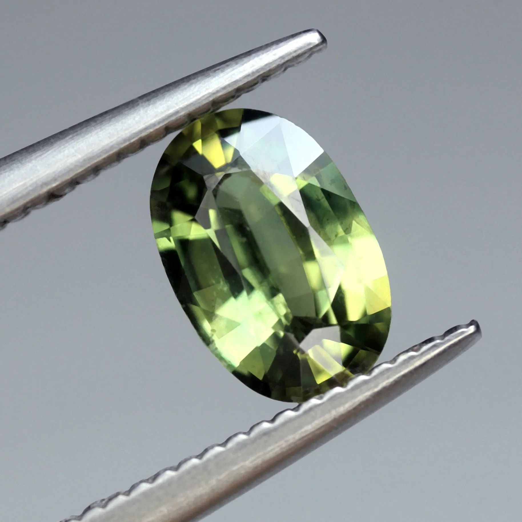 0.71ct Certified Natural Green Sapphire
