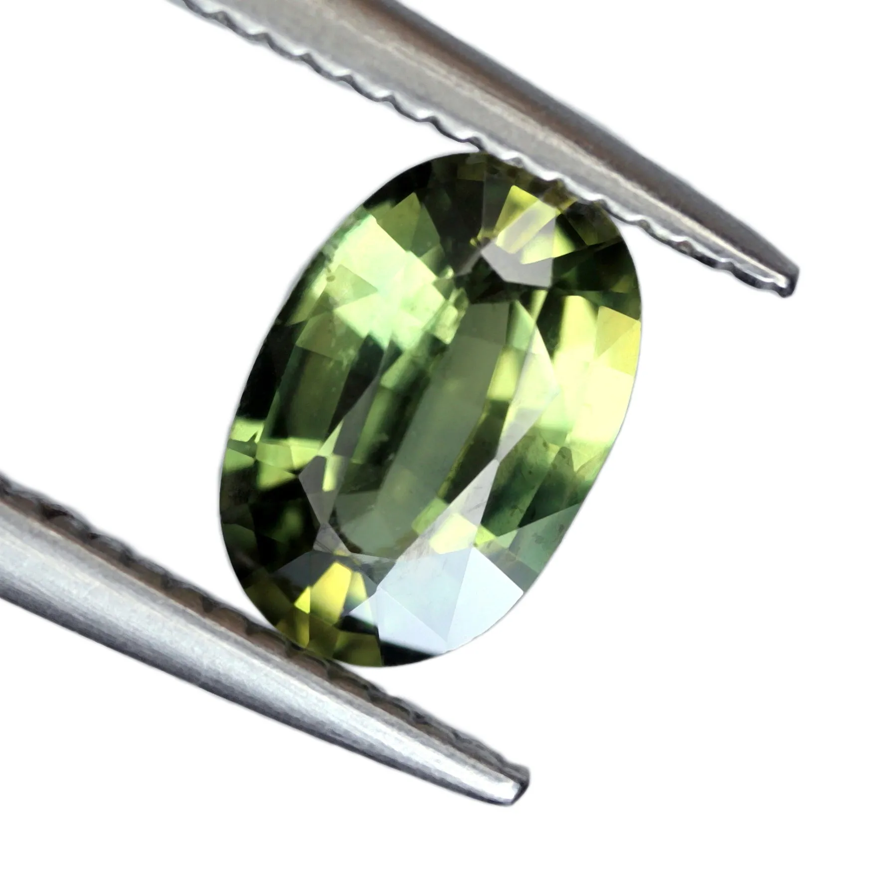 0.71ct Certified Natural Green Sapphire