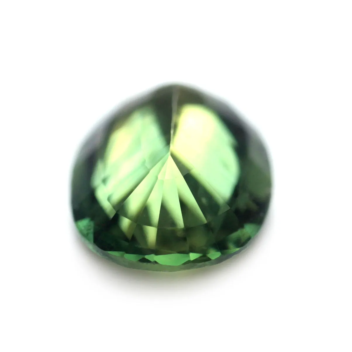 0.71ct Certified Natural Green Sapphire