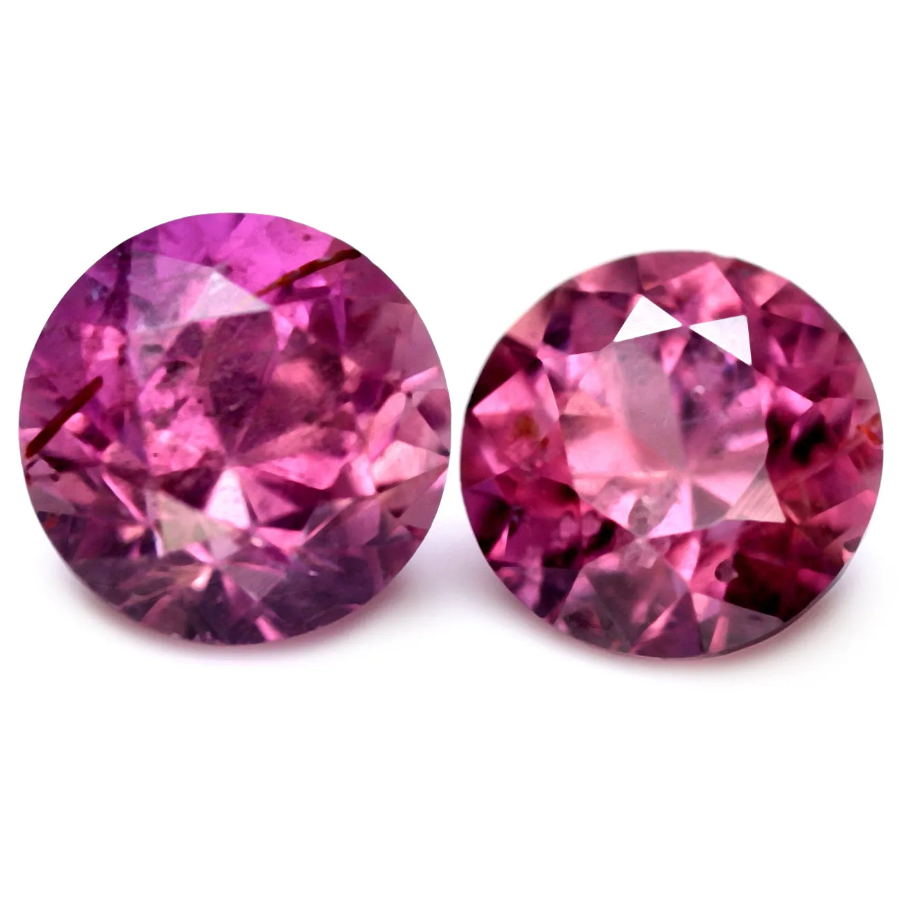 0.71ct Certified Natural Pink Sapphire Matching Pair