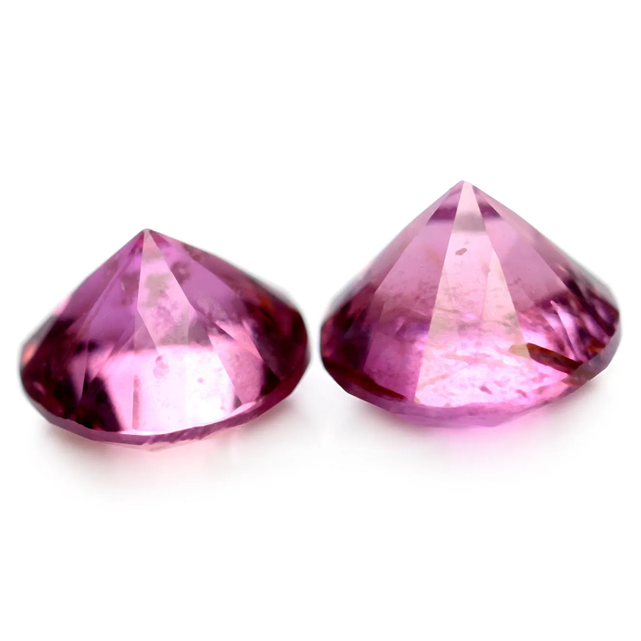 0.71ct Certified Natural Pink Sapphire Matching Pair