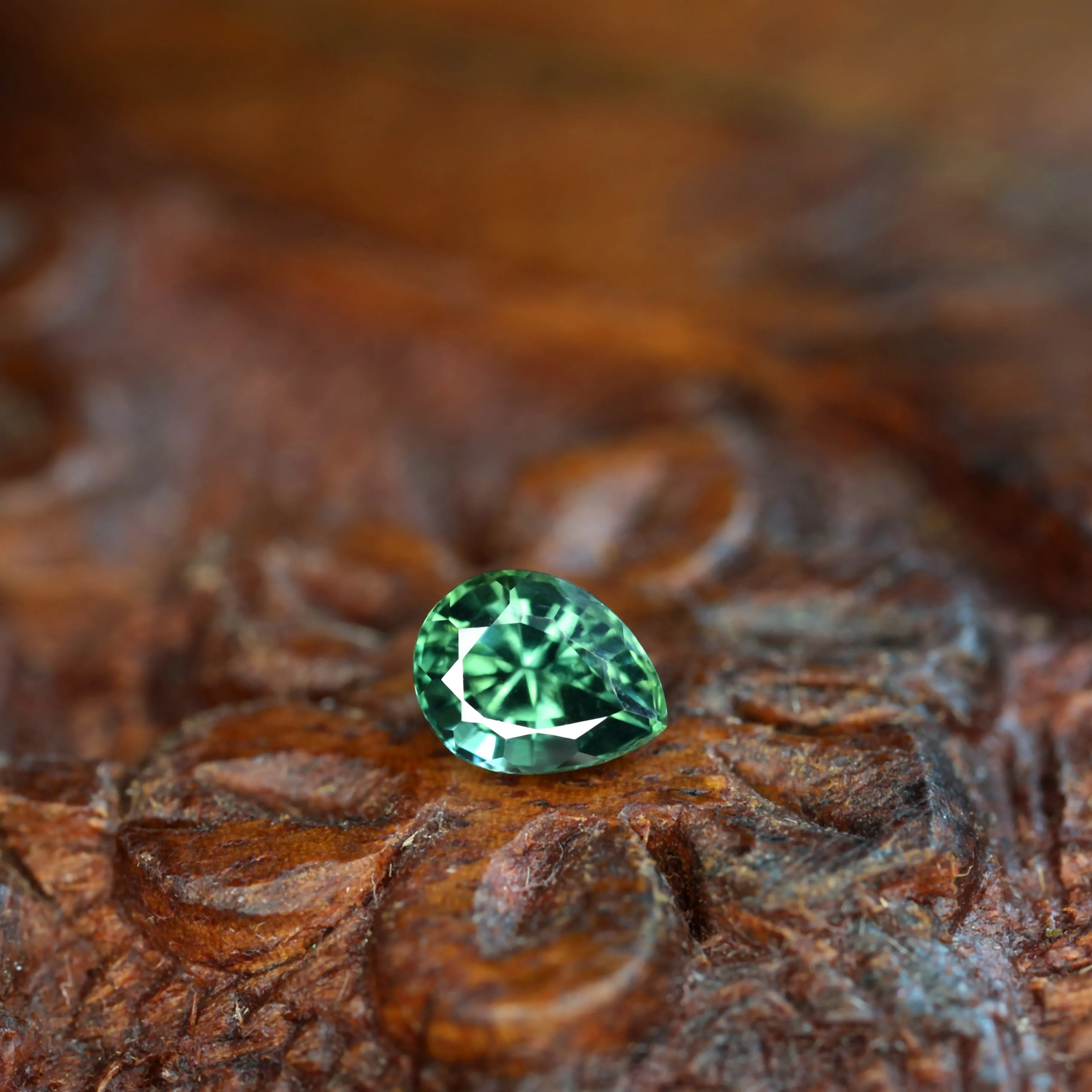0.71ct Certified Natural Teal Sapphire