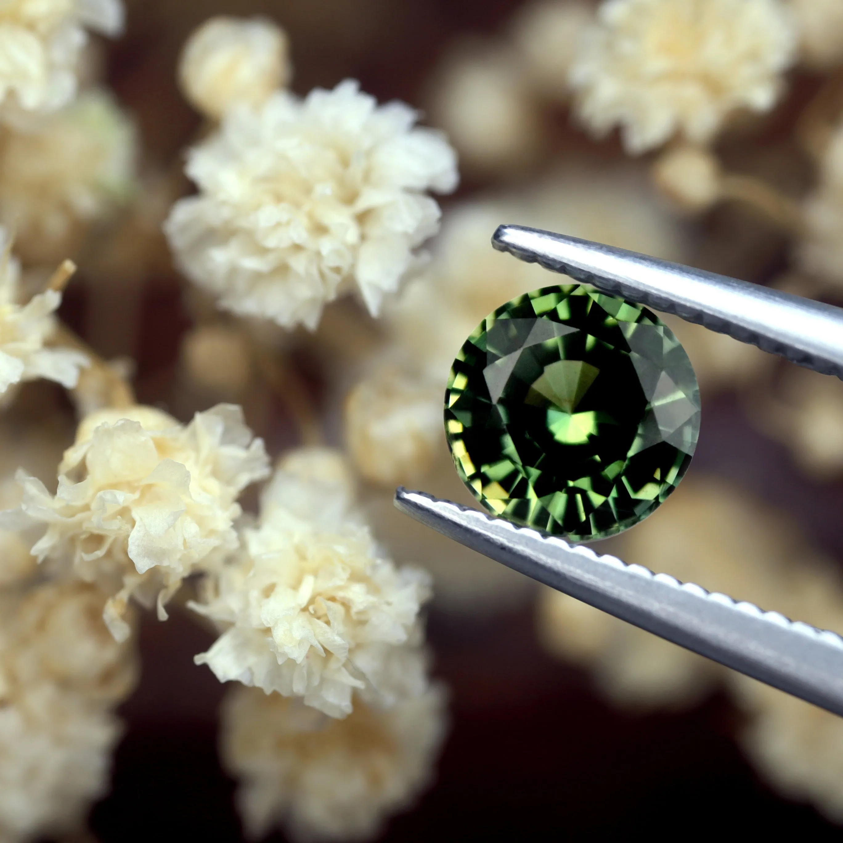 0.72ct Certified Natural Green Sapphire