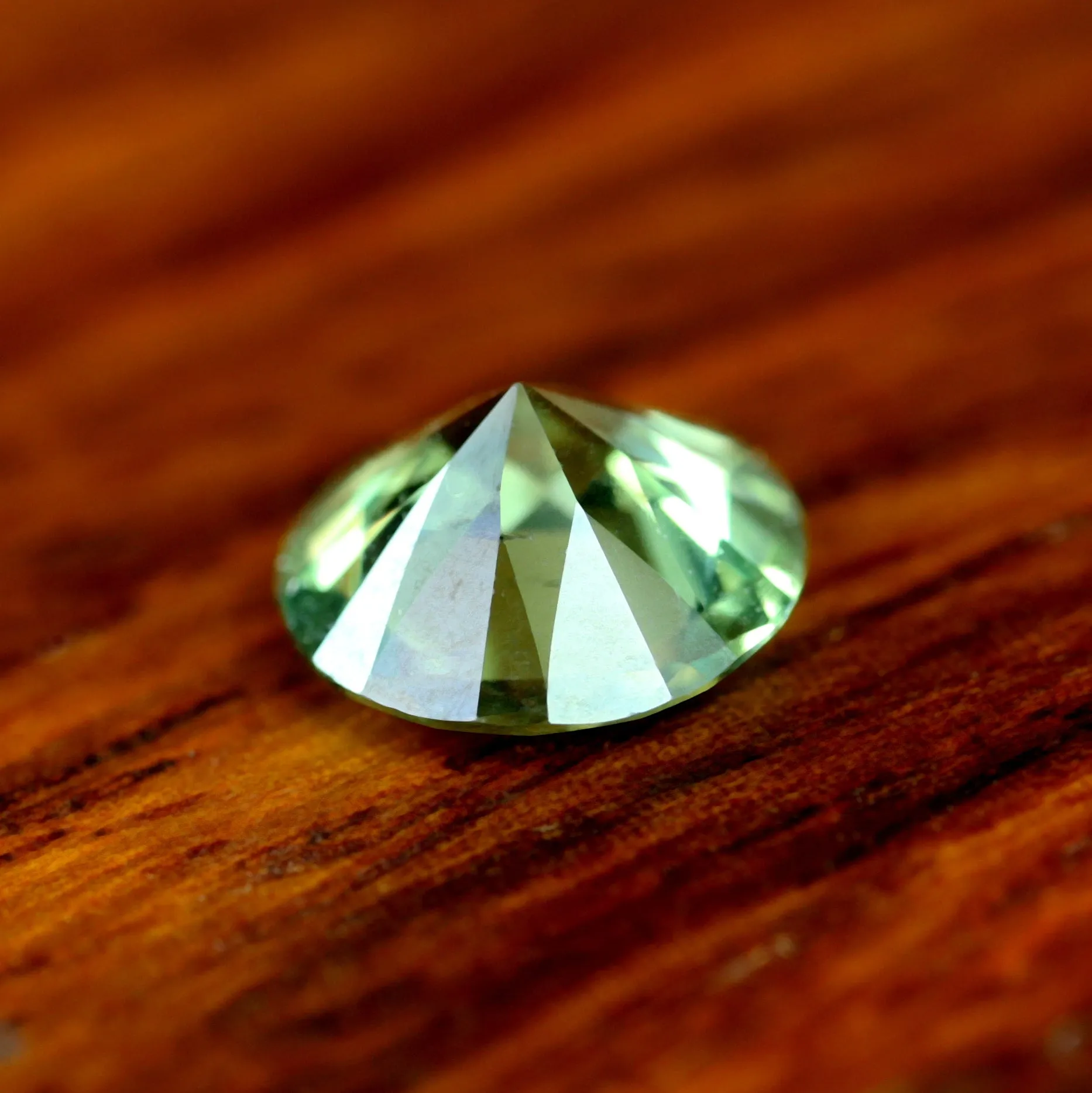0.72ct Certified Natural Green Sapphire