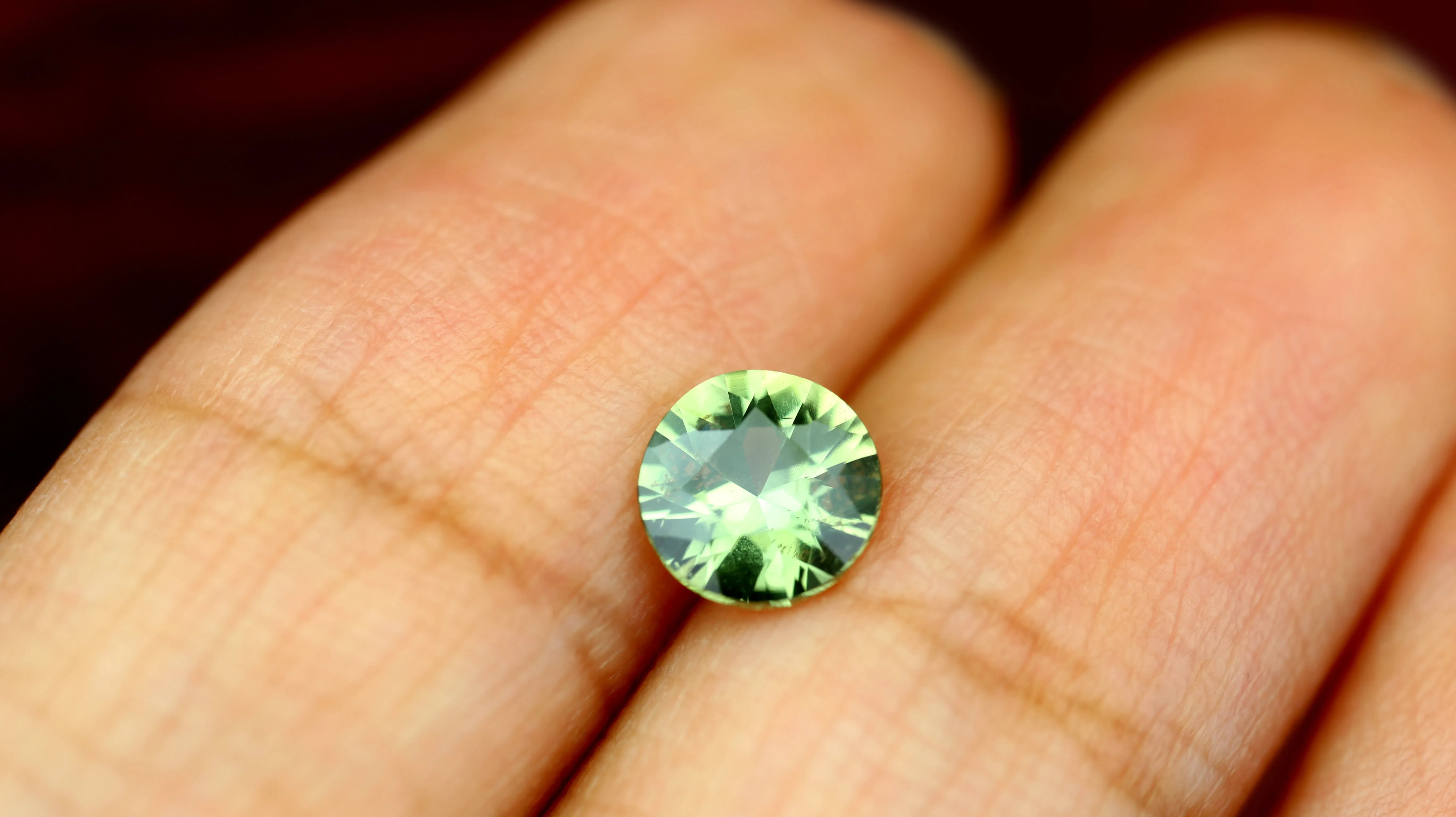 0.72ct Certified Natural Green Sapphire
