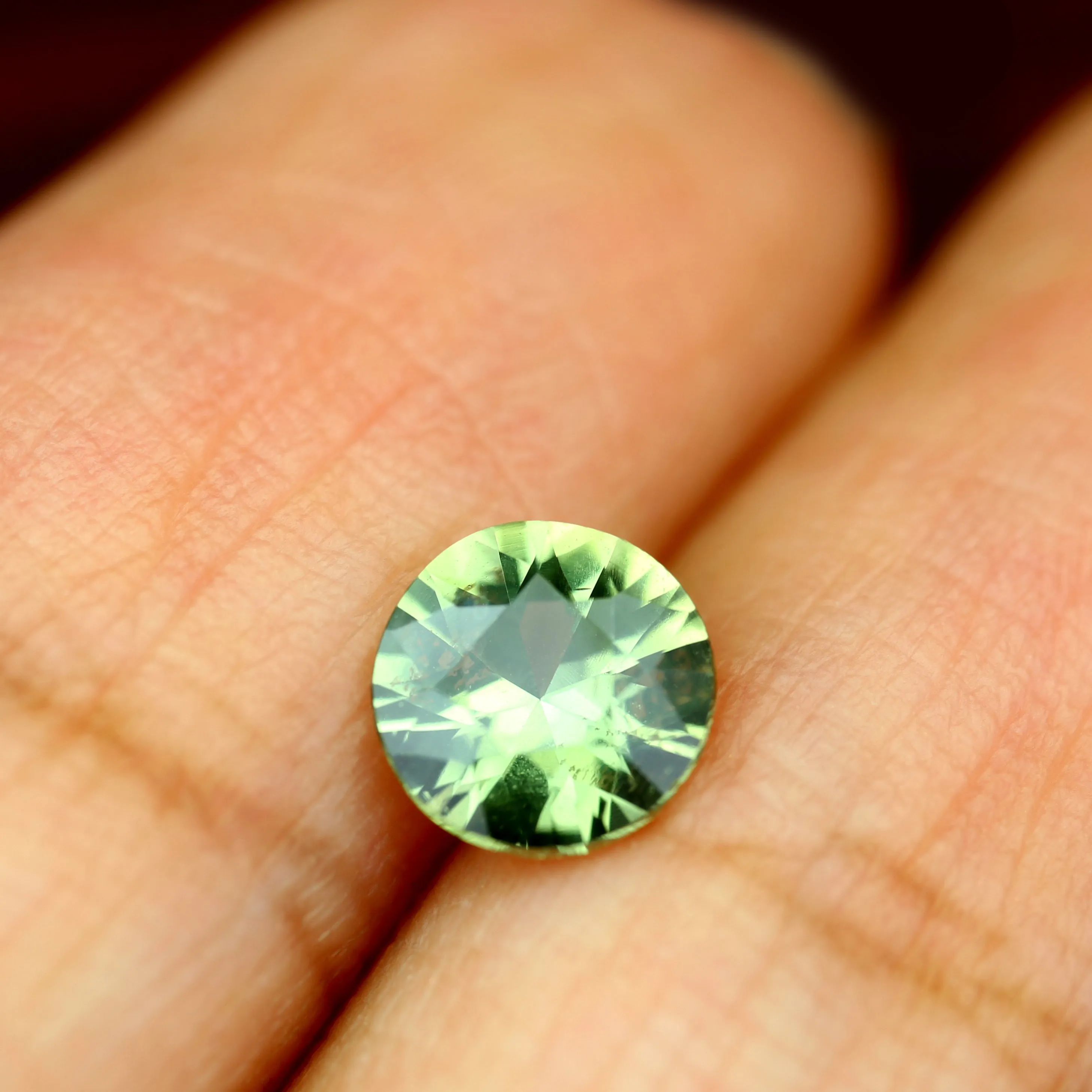 0.72ct Certified Natural Green Sapphire