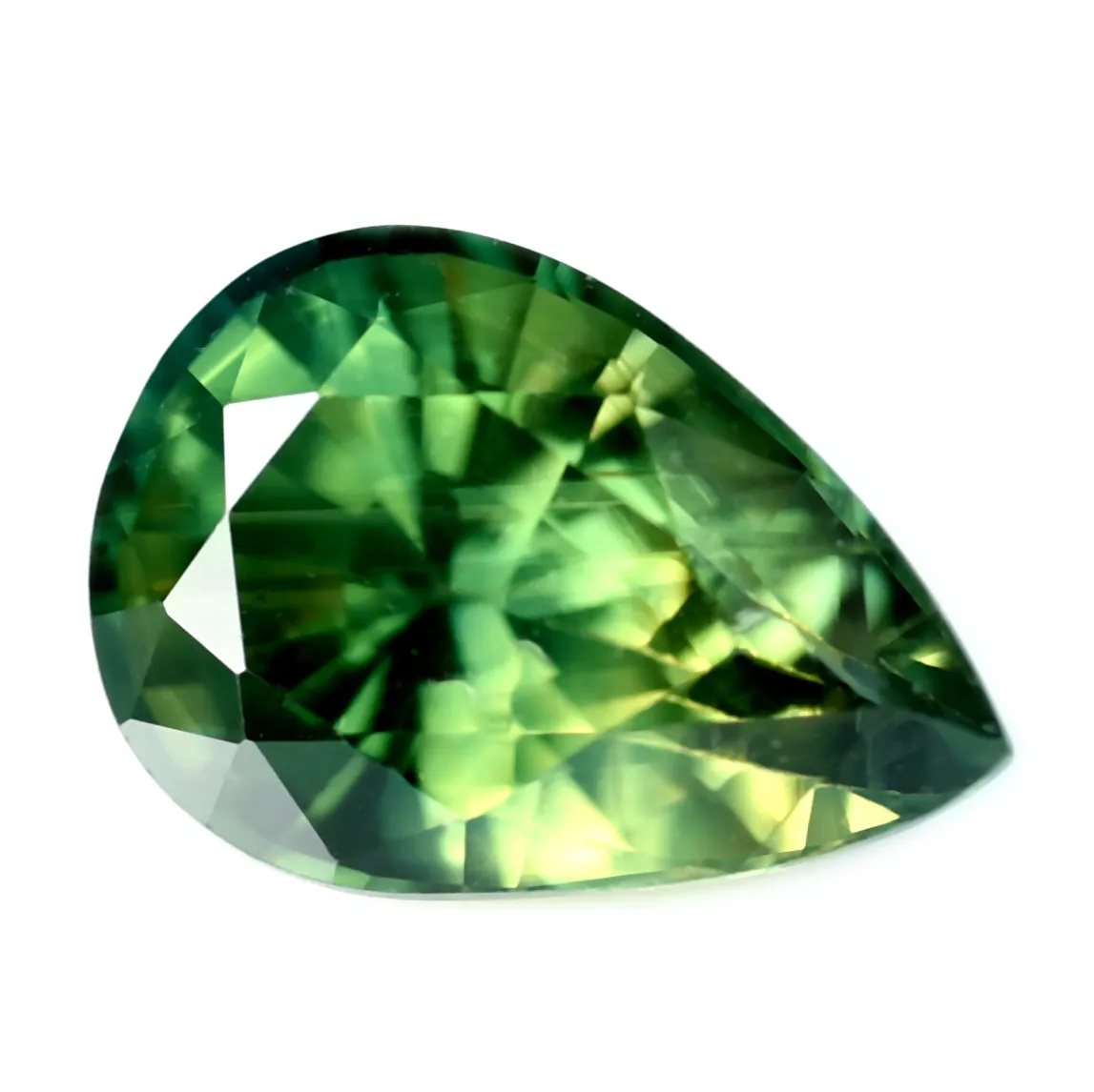 0.73ct Certified Natural Green Sapphire
