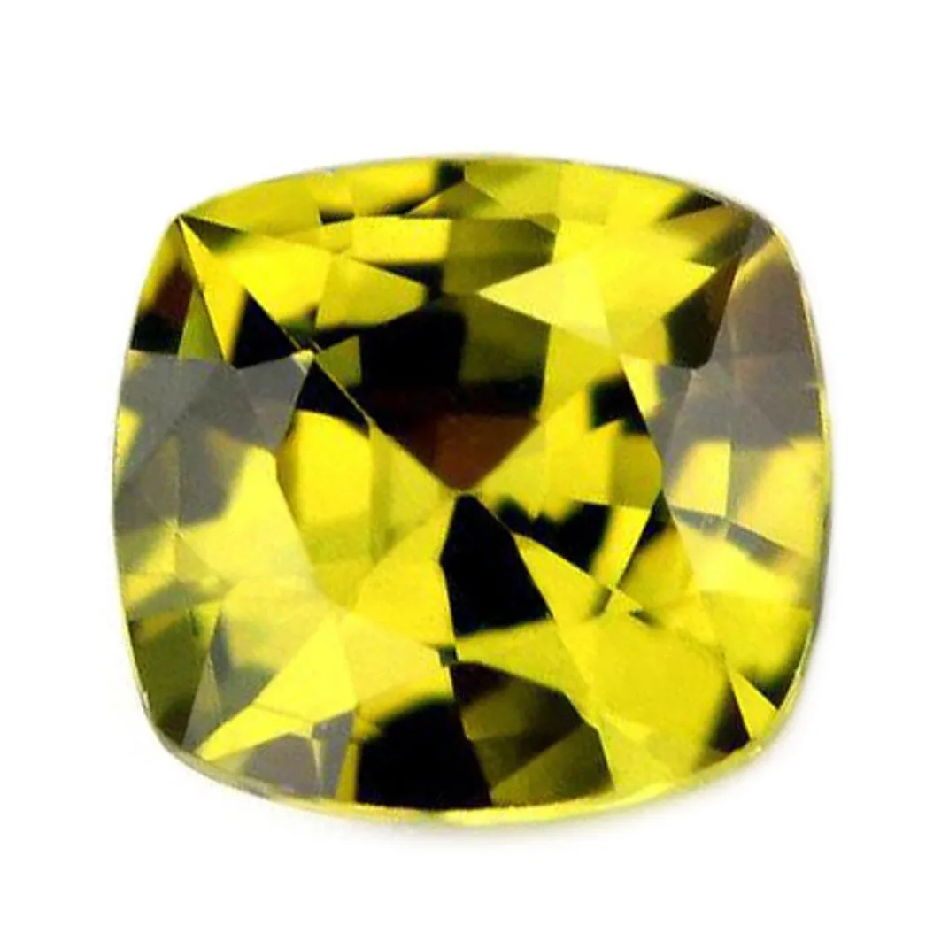 0.73ct Certified Natural Lime Yellow Sapphire