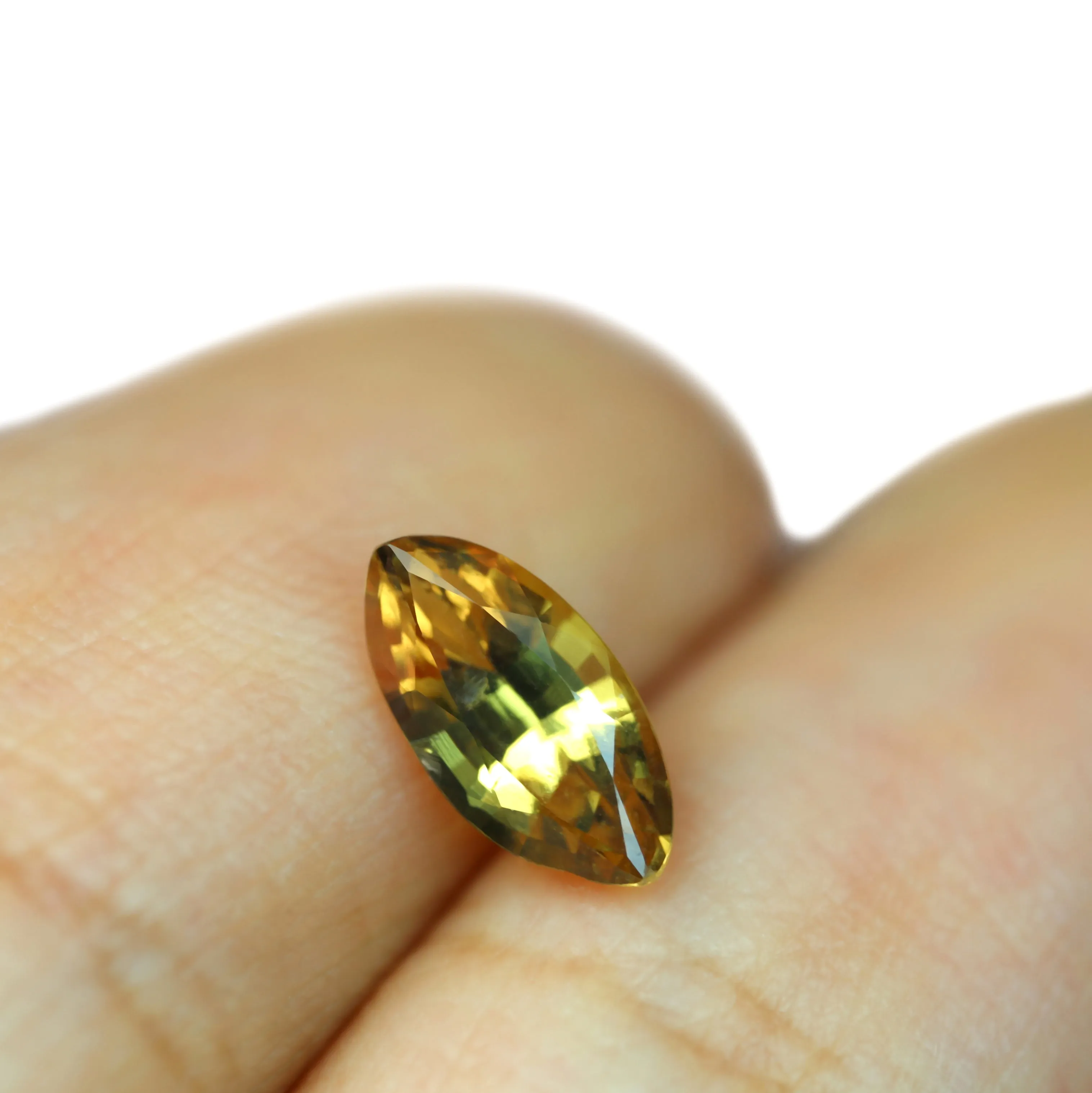 0.73ct Certified Natural Yellow Sapphire