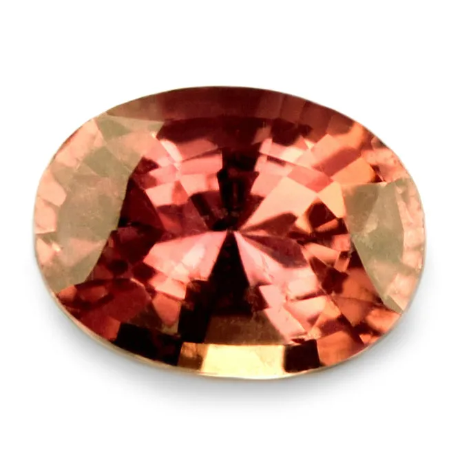 0.75ct Certified Natural Pinkish Orange Sapphire
