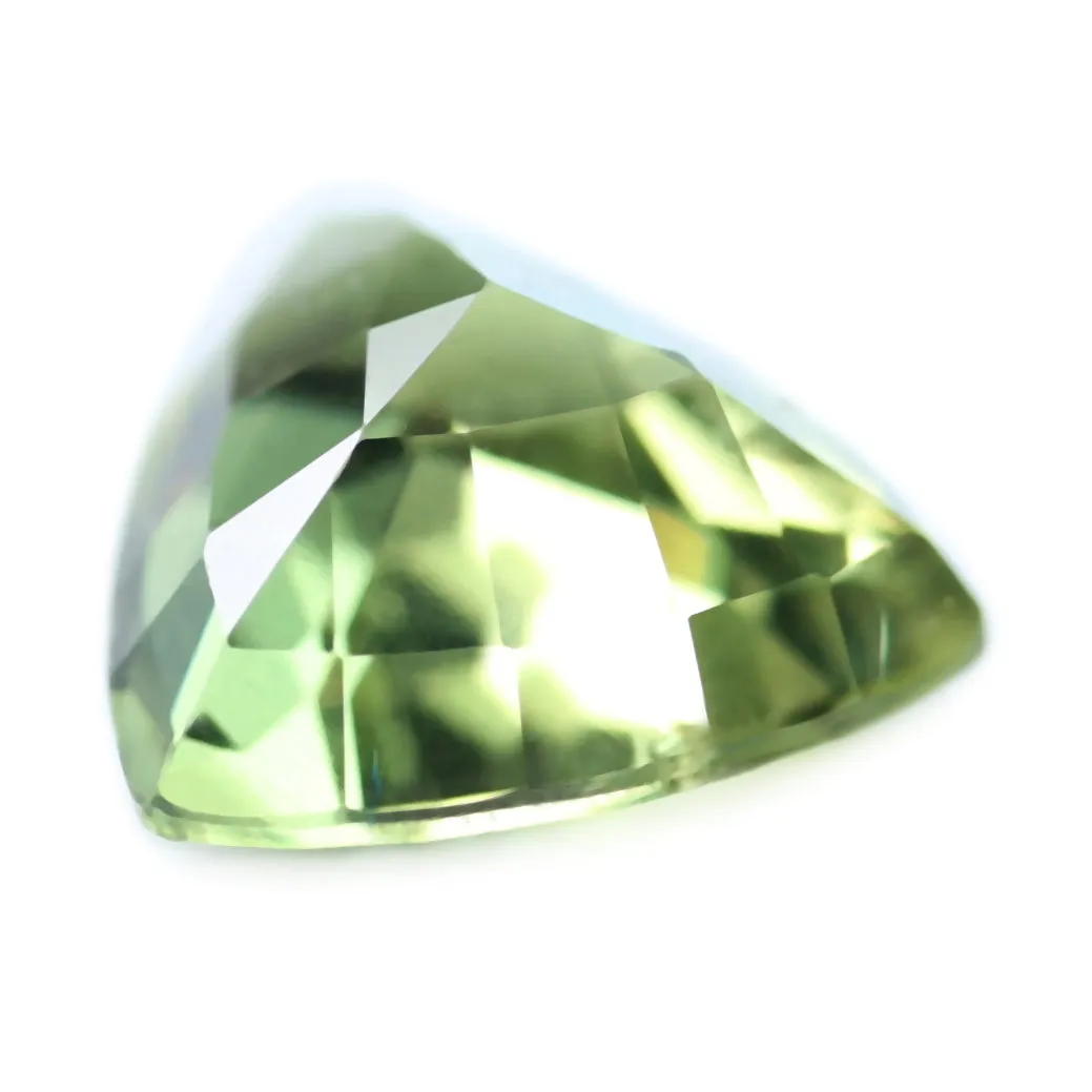 0.76ct Certified Natural Green Sapphire
