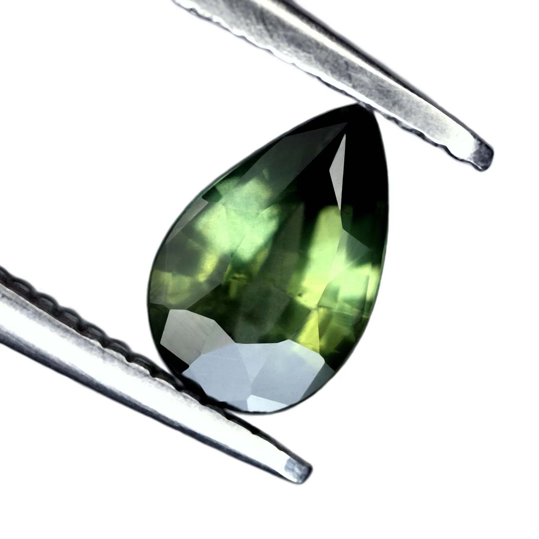 0.76ct Certified Natural Green Sapphire