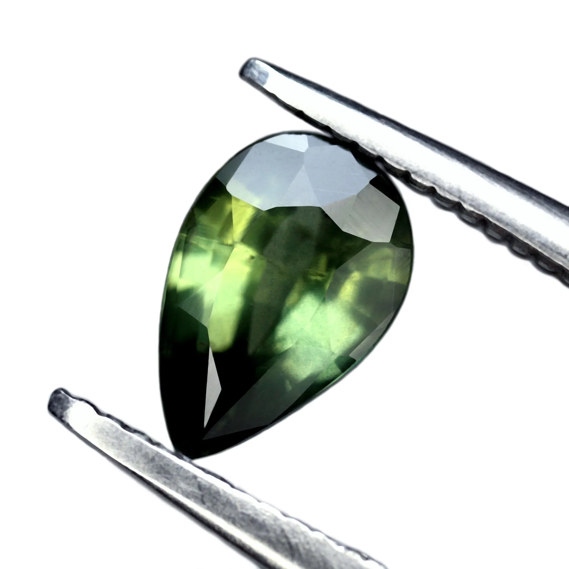 0.76ct Certified Natural Green Sapphire