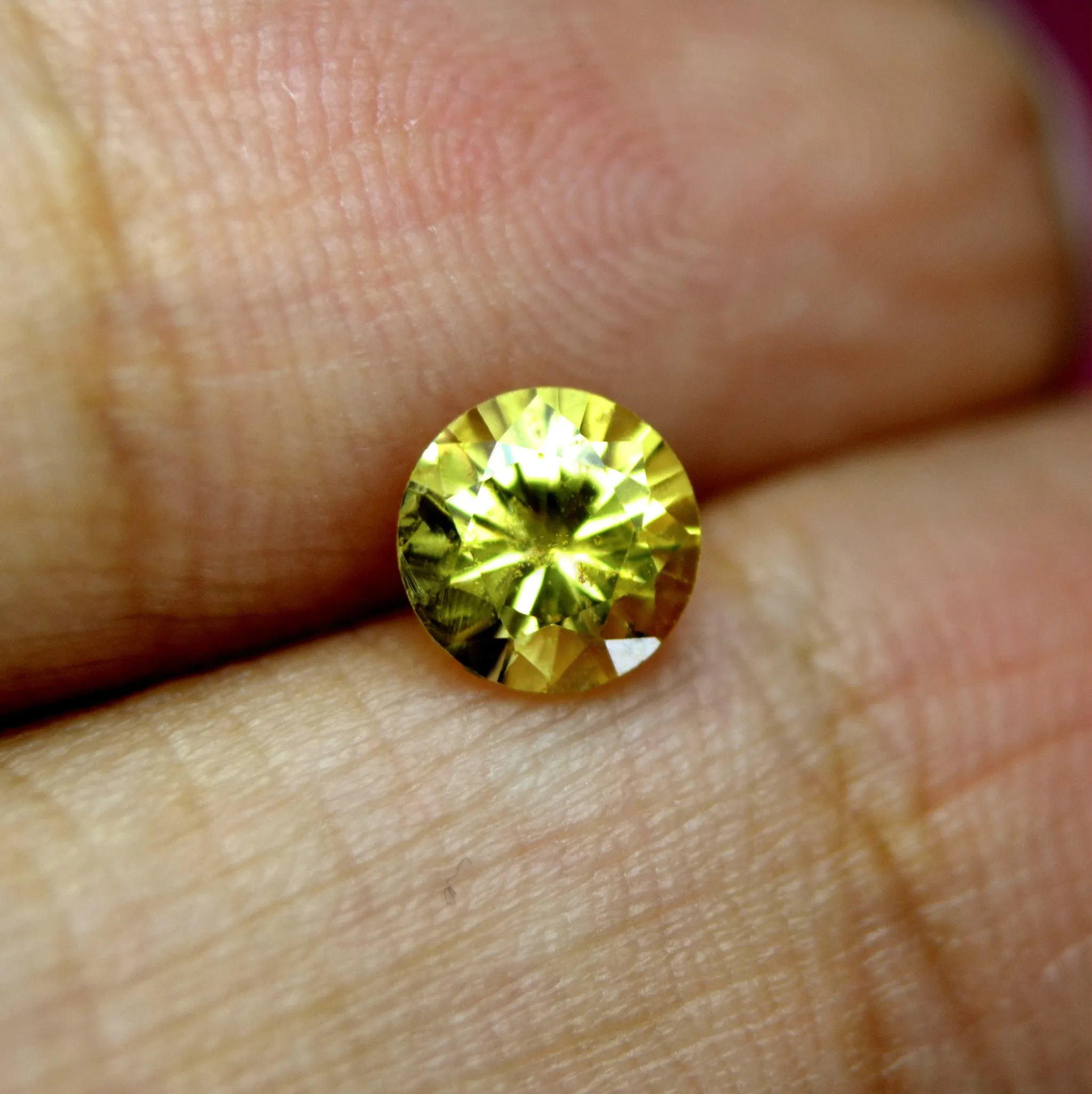 0.76ct Certified Natural Yellow Sapphire