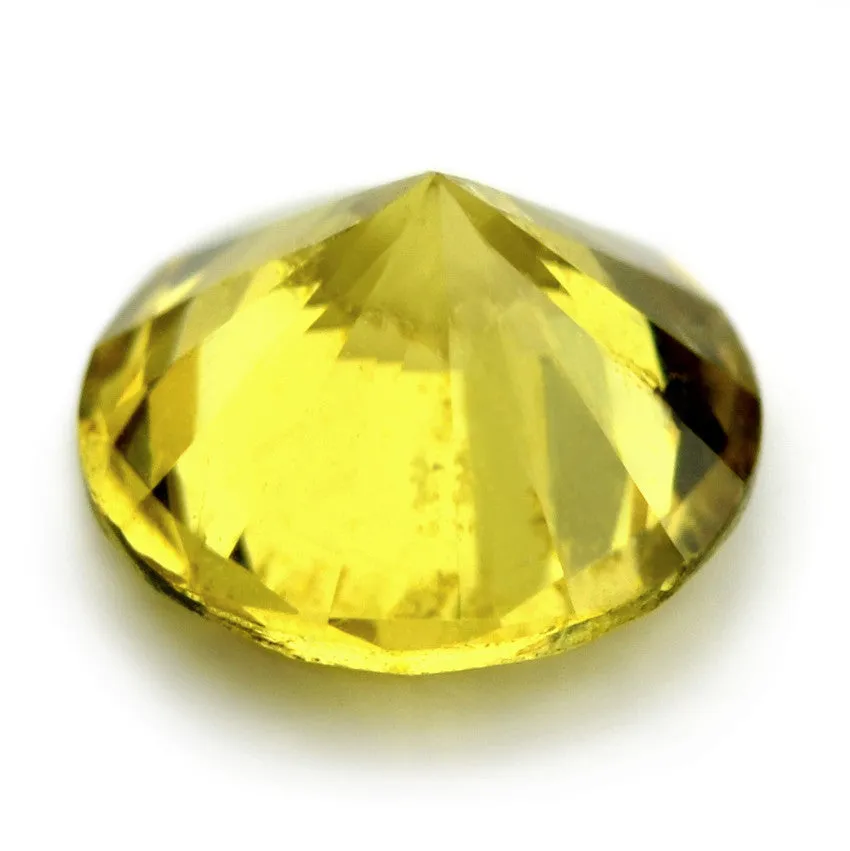 0.76ct Certified Natural Yellow Sapphire