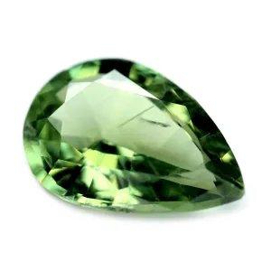 0.77ct Certified Natural Green Sapphire