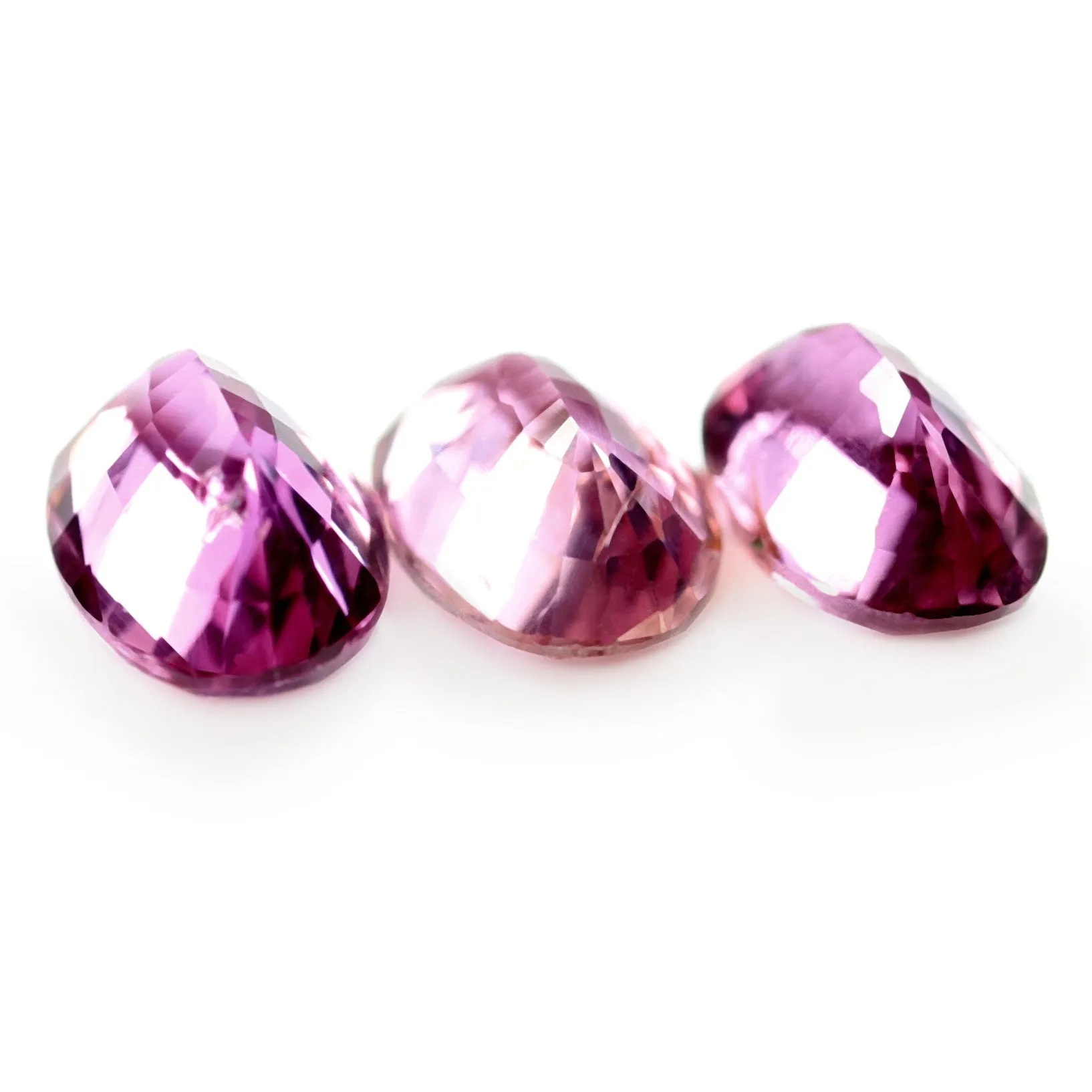 0.77ct Certified Natural Padparadscha Sapphire Matching Set