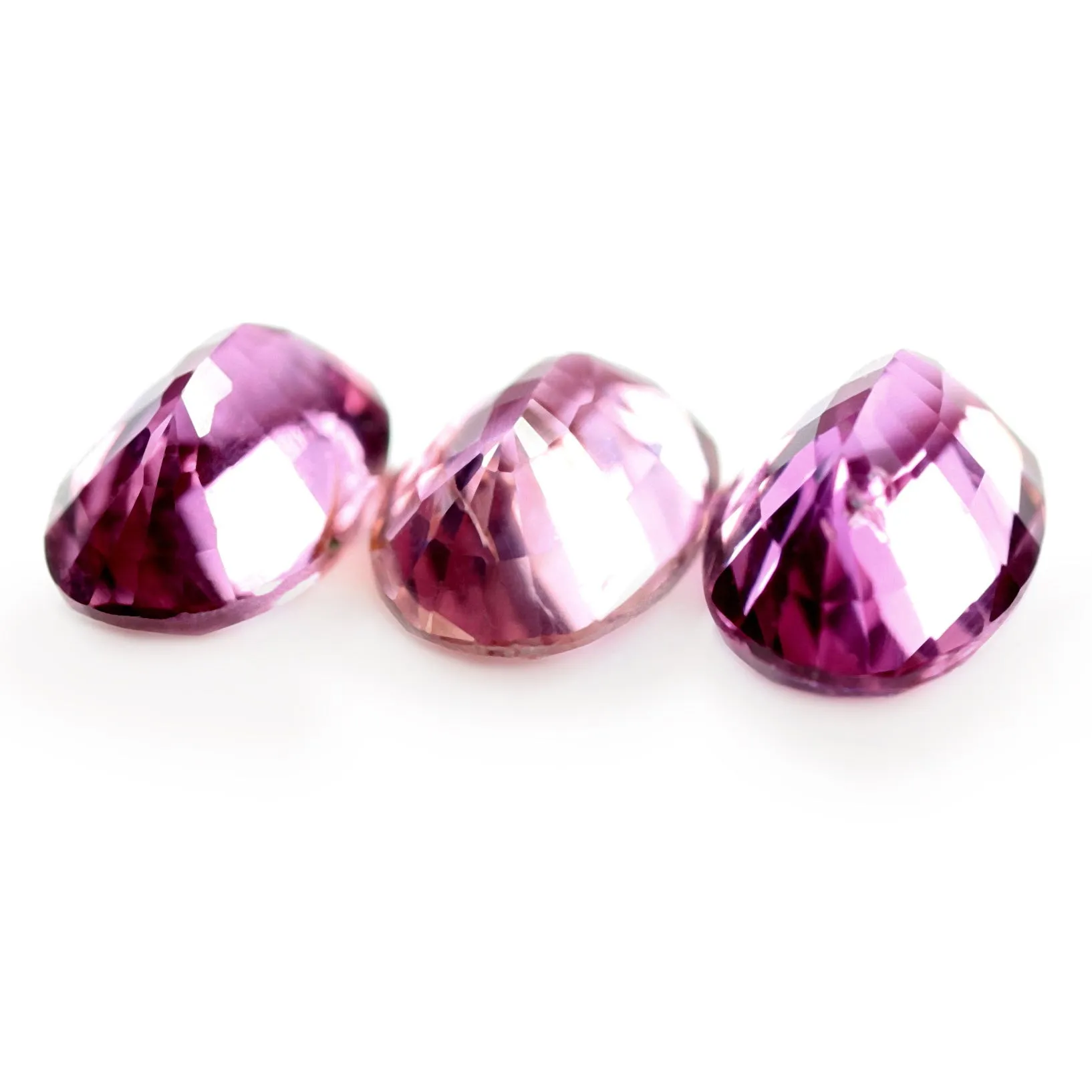0.77ct Certified Natural Padparadscha Sapphire Matching Set