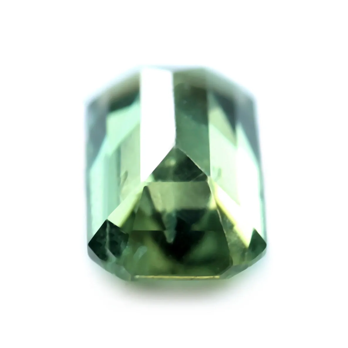 0.79ct Certified Natural Green Sapphire