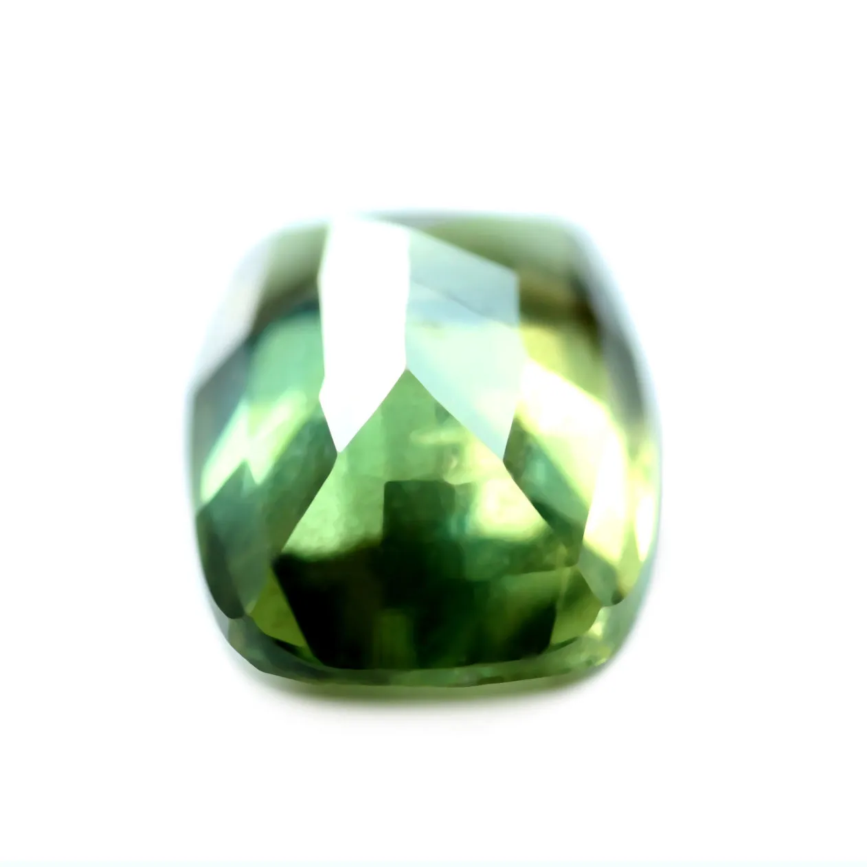 0.80ct Certified Natural Green Sapphire