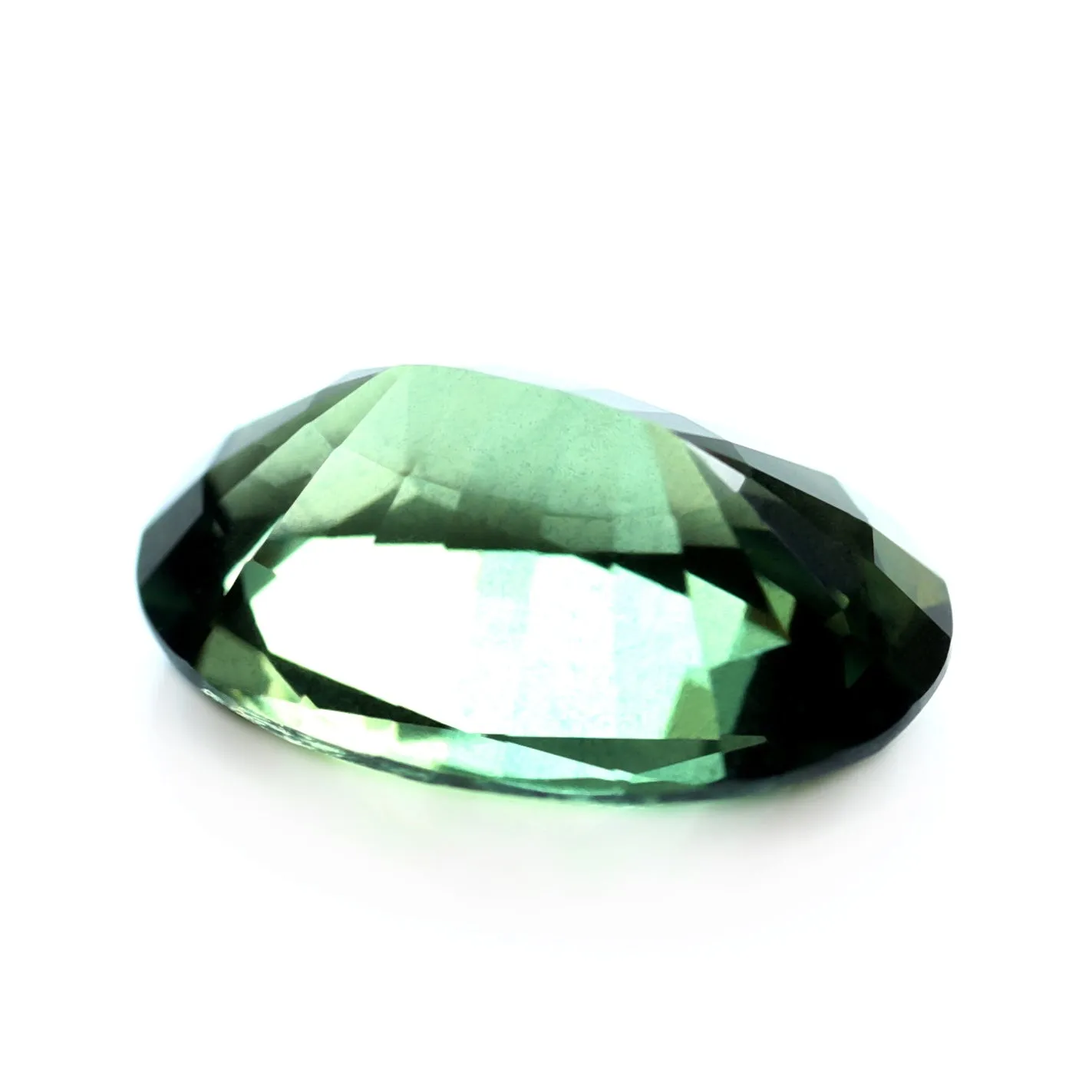 0.80ct Certified Natural Green Sapphire