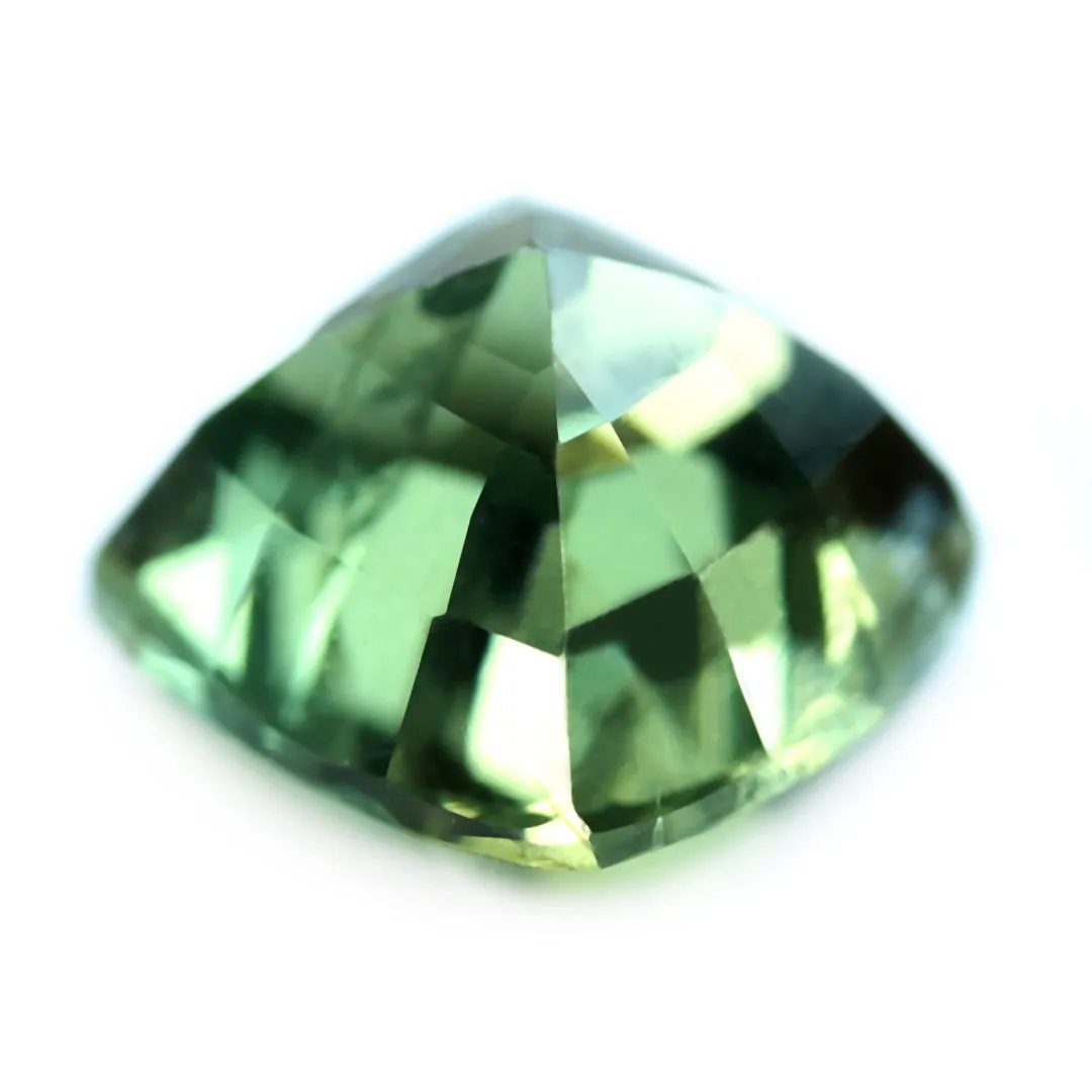 0.80ct Certified Natural Green Sapphire