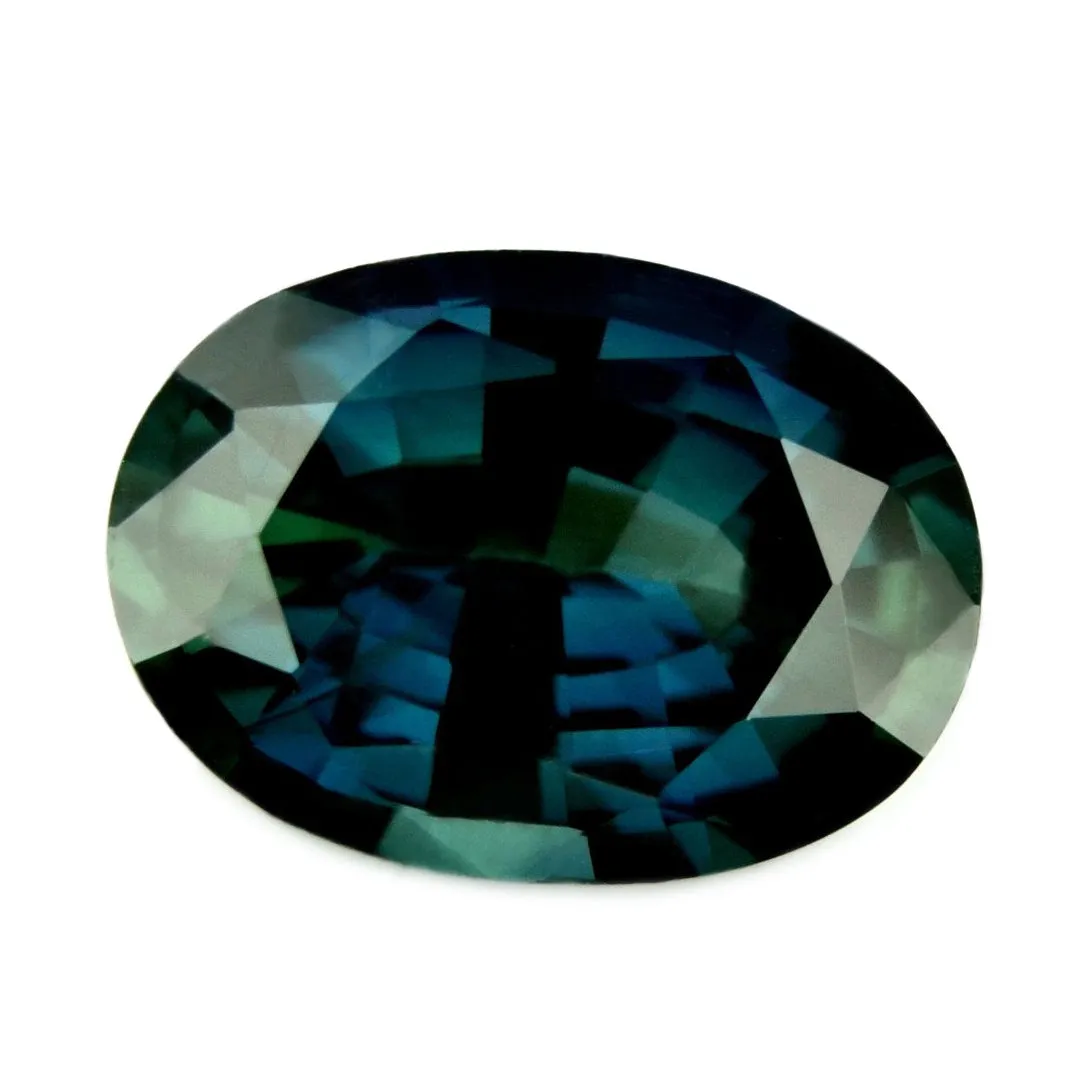0.80ct Certified Natural Teal Sapphire