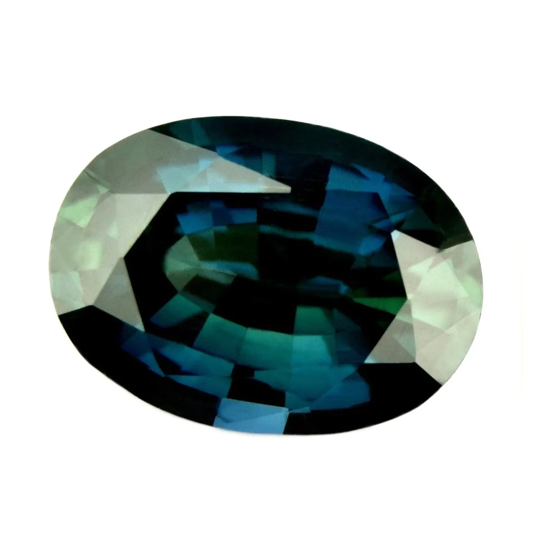 0.80ct Certified Natural Teal Sapphire