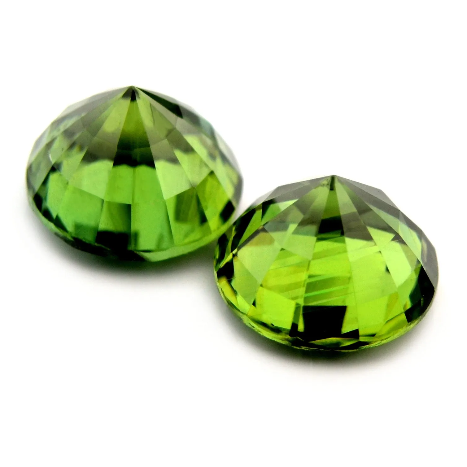0.81 ct Certified Natural Green Sapphire Pair